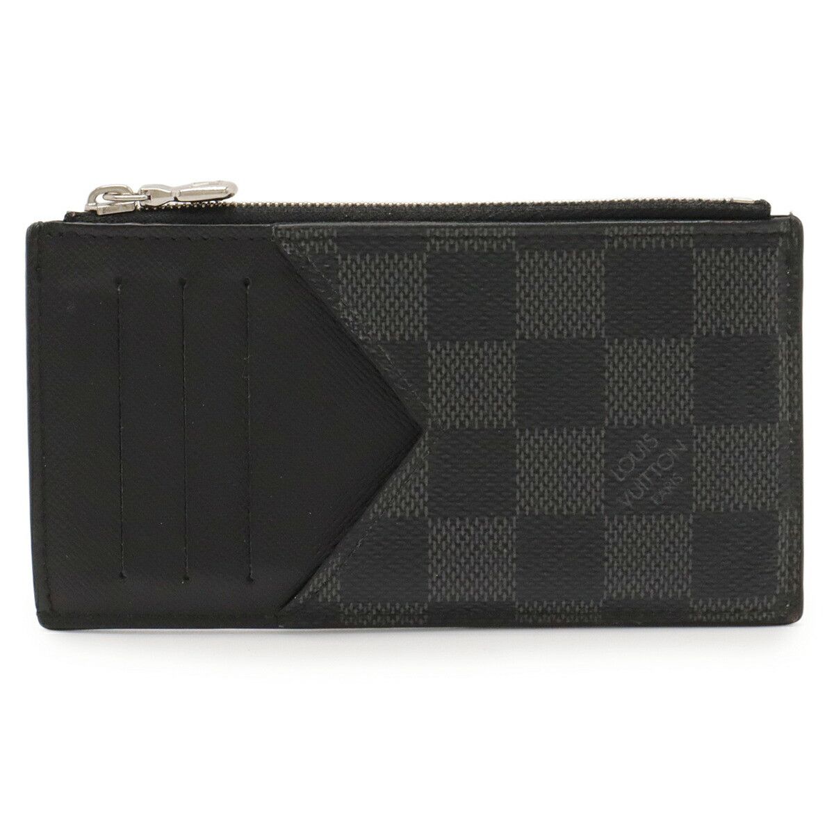 Louis Vuitton Louis Vuitton Louis Vuitton Coin Card Holder Damier Graphite Card Case Textile Coin Case N64038 DUTY FREE for USA Size ONE SIZE - 1 Thumbnail