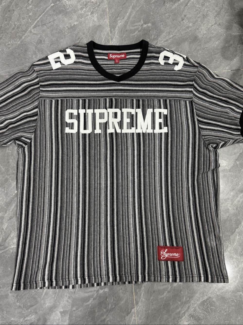 Supreme Supreme Striped Football Top XL Size US XL / EU 56 / 4 - 1 Thumbnail