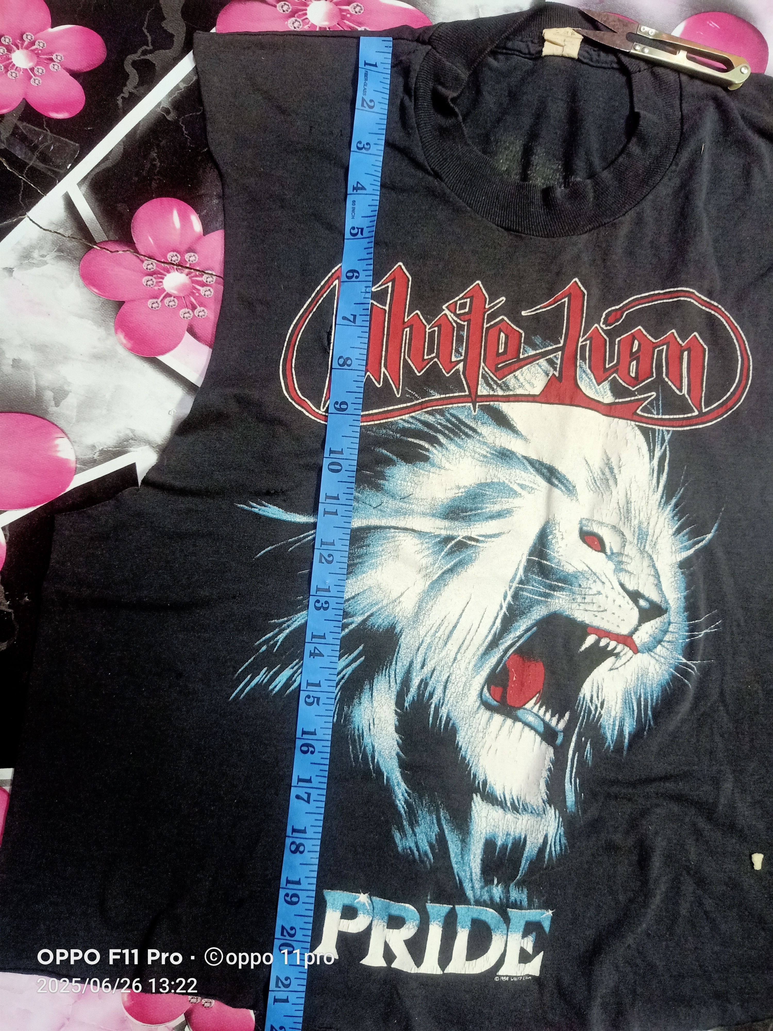 Band Tees × Vintage 🔥 Vintage WHITE LION 'Pride ' 80s Tour Band Sleeve 🔥 Size US L / EU 52-54 / 3 - 9 Thumbnail