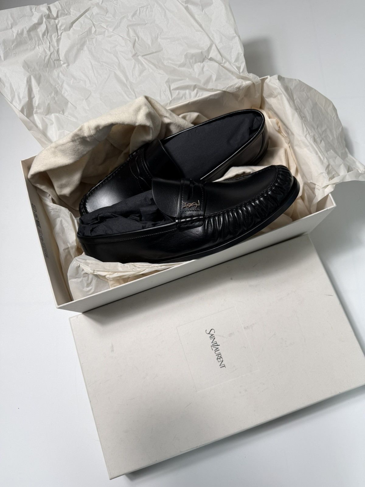 Saint Laurent Paris Saint Laurent YSL Smooth leather loafers Size US 9 / EU 42 - 2 Thumbnail
