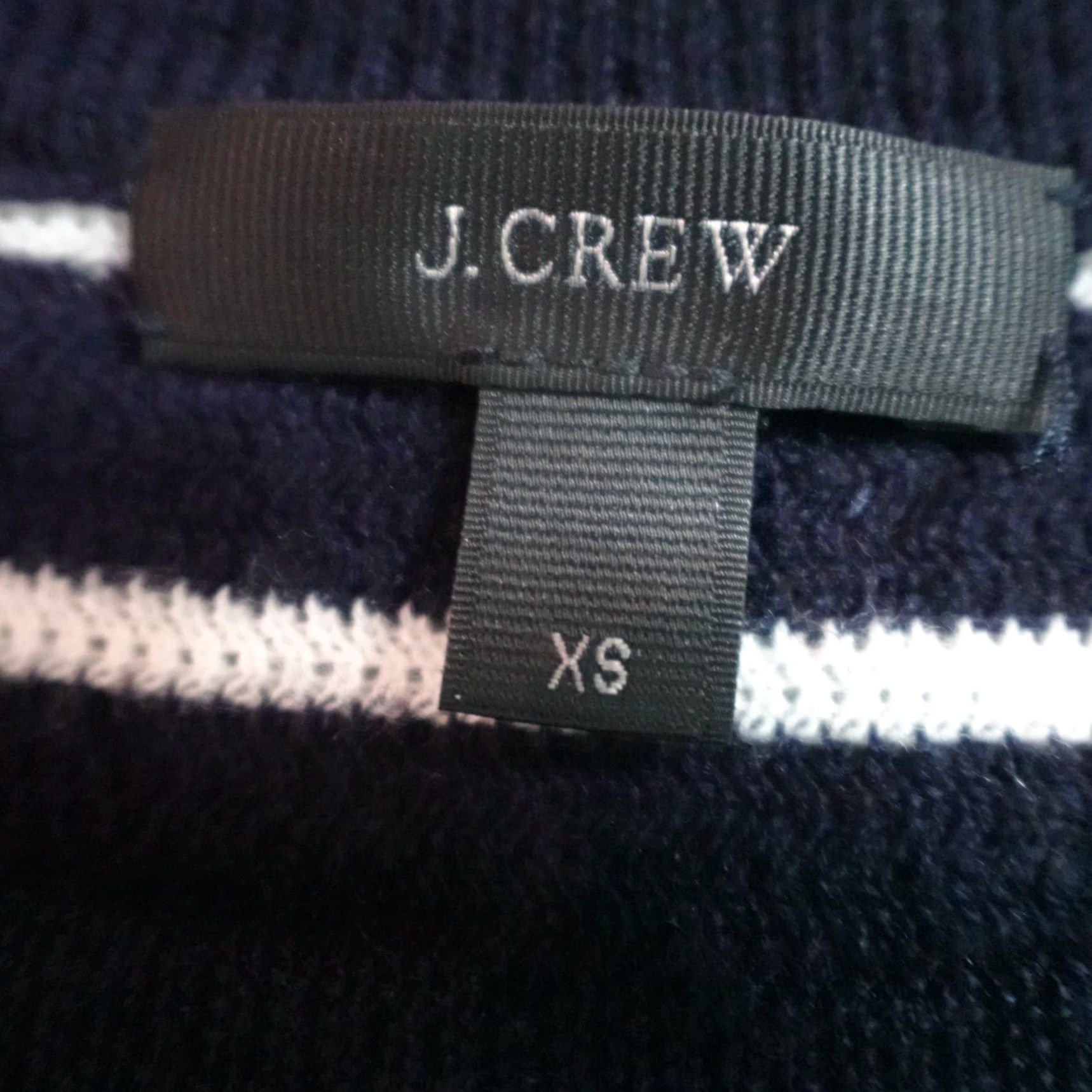 J.Crew J.Crew Womens Dress XS Blue Striped 100% Wool Sweater C8987 Size XS / US 0-2 / IT 36-38 - 3 Thumbnail