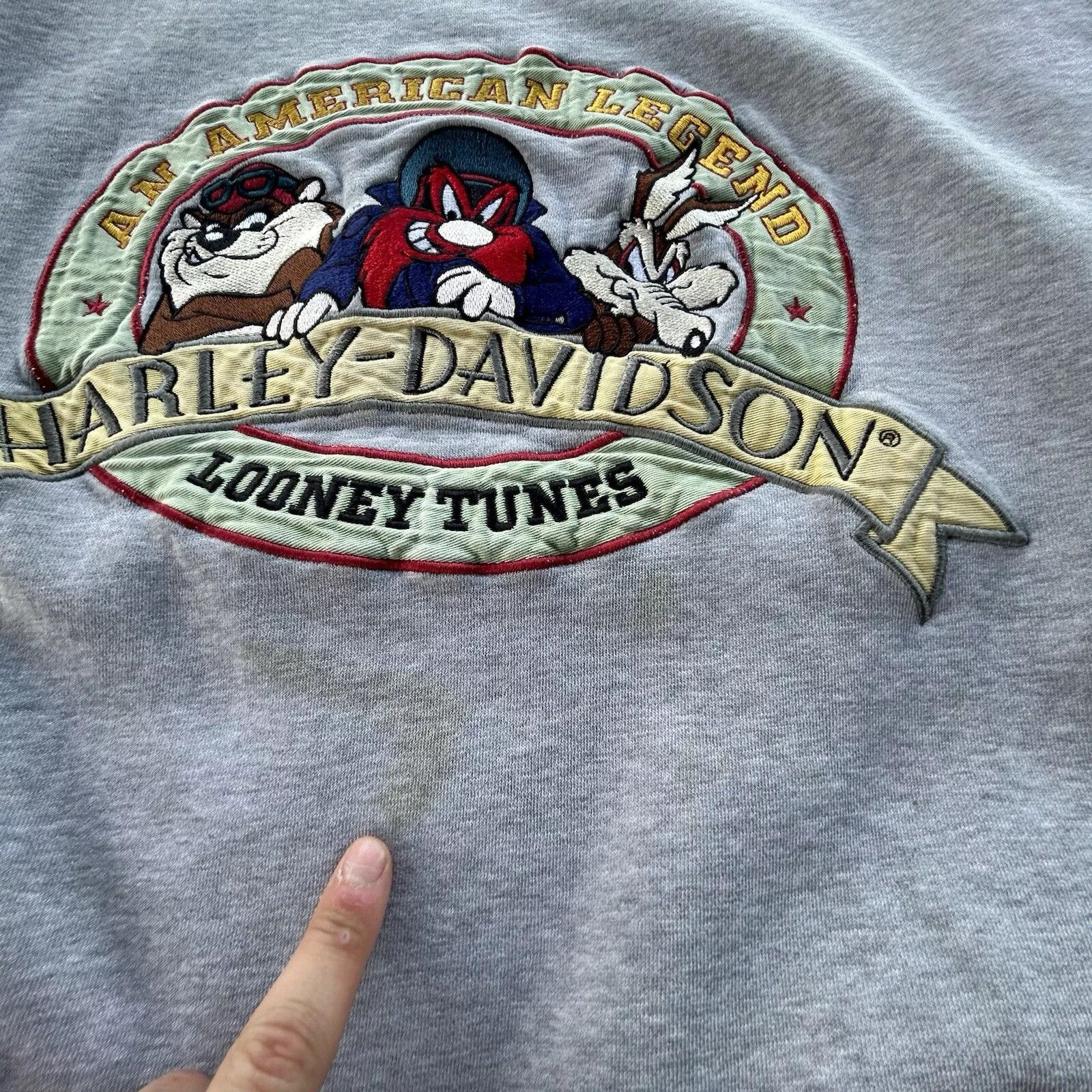 Harley Davidson Vintage Harley Davidson Looney Tunes Sweatshirt Size US XL / EU 56 / 4 - 2 Thumbnail