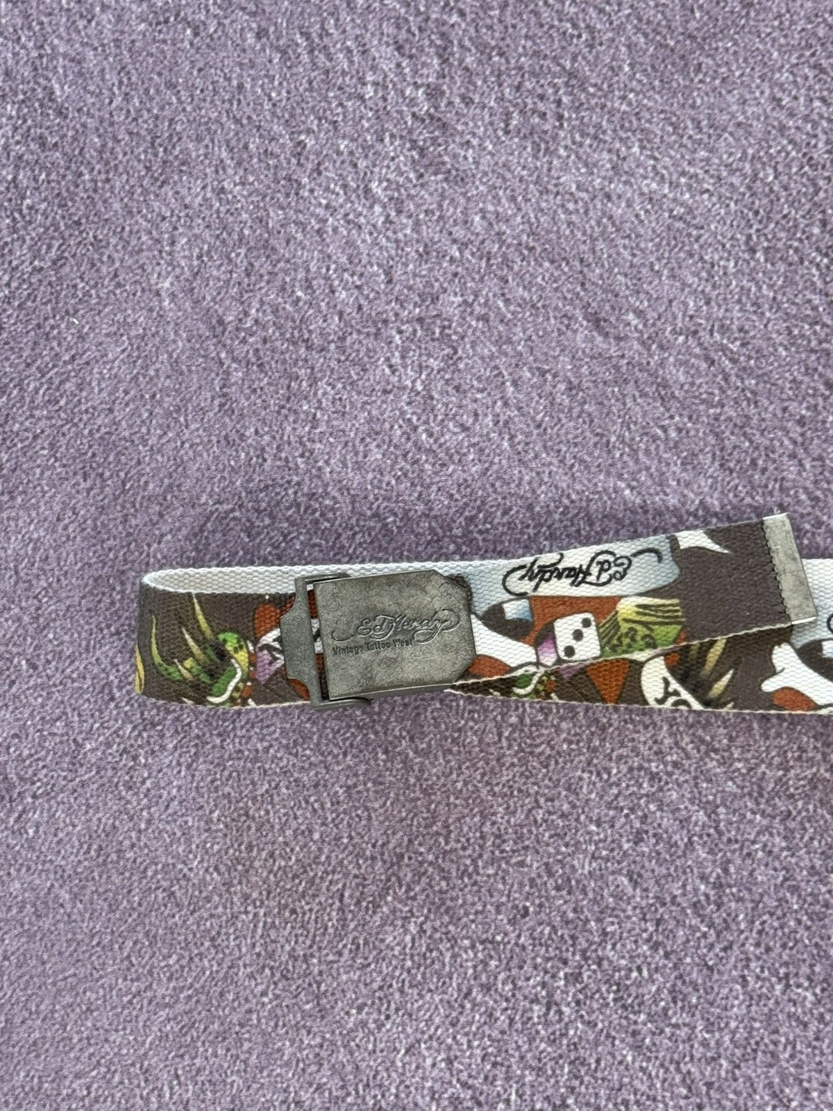 Ed Hardy Vintage Ed Hardy Multicolour Y2K Streetwear Cotton Belt Size ONE SIZE - 2 Thumbnail