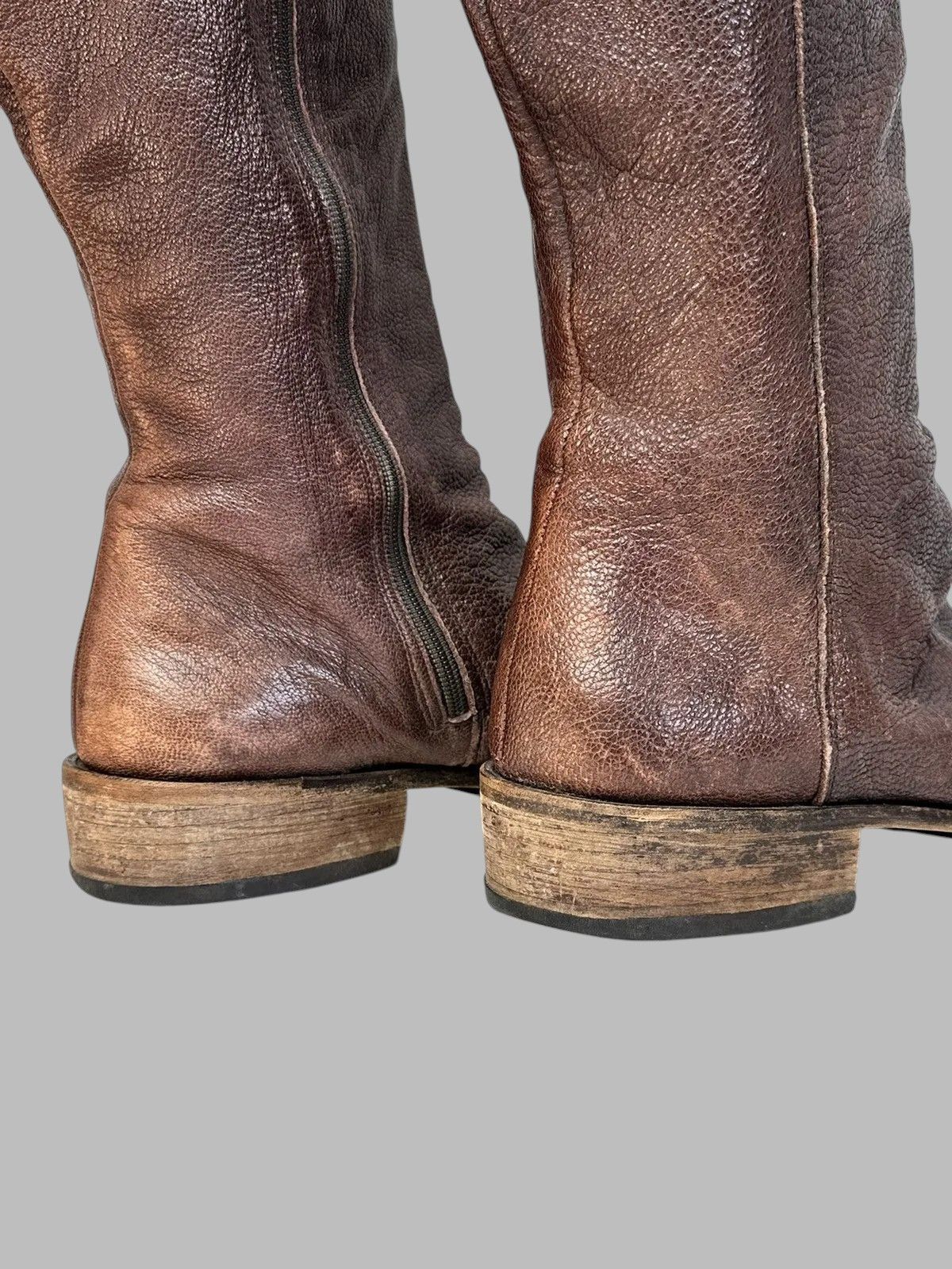 Guidi Rare AS98 Handmade Italian Leather Boots Rick Owens Look Size US 9 / IT 39 - 6 Thumbnail