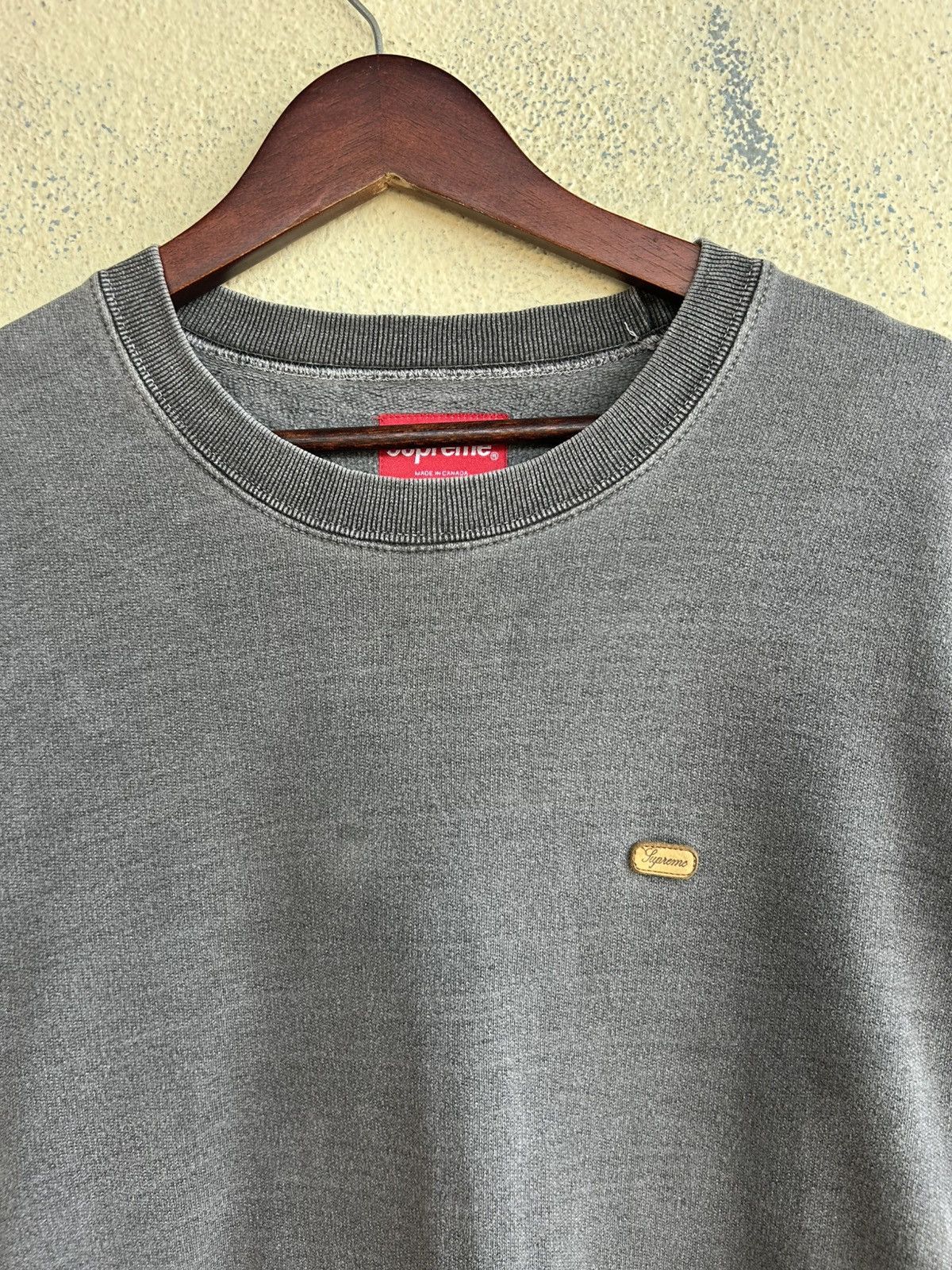 Supreme Supreme Crewneck Dark Grey Sweatshirt Size US L / EU 52-54 / 3 - 6 Thumbnail