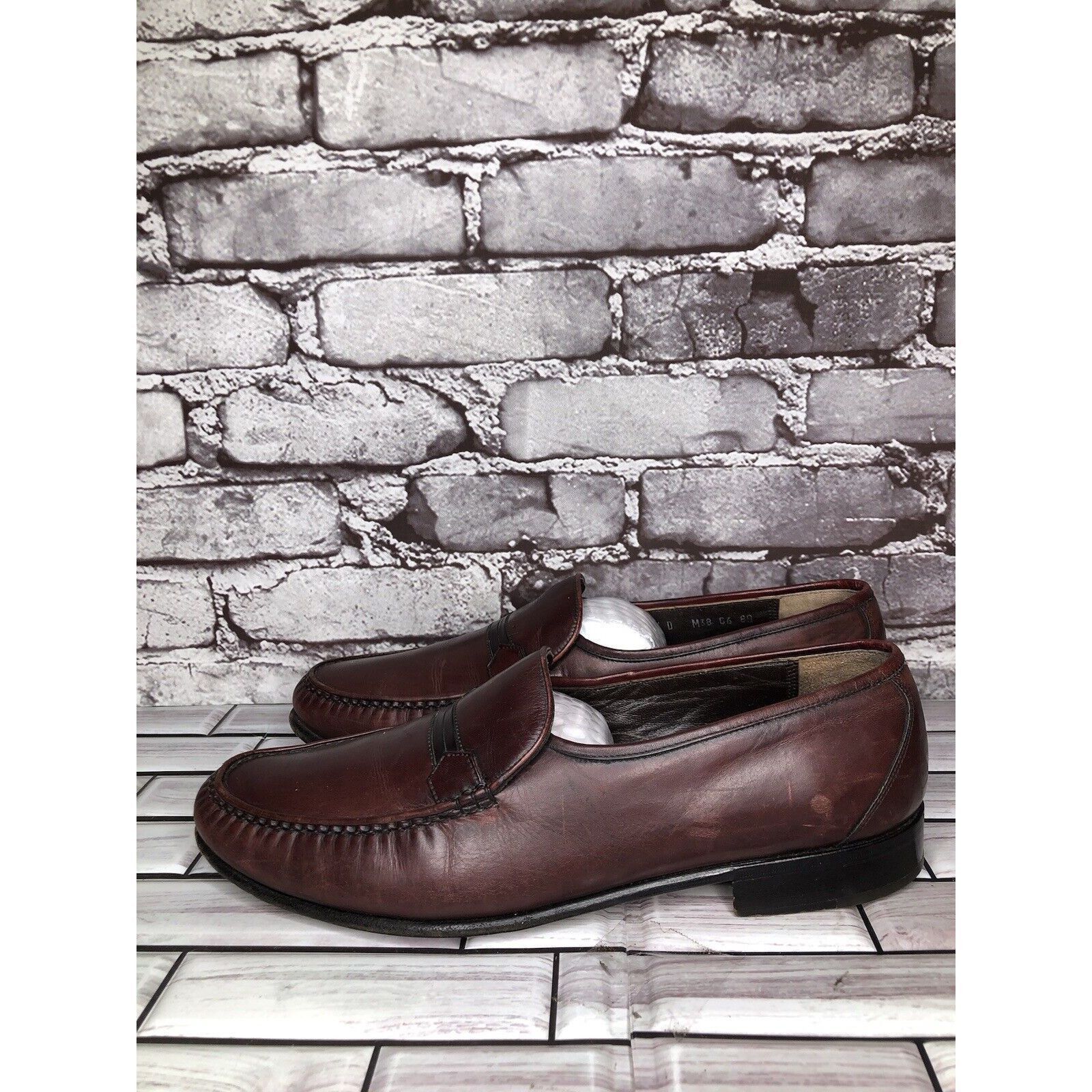E.T. Wright E.T. Wright 1876 Brown Leather Loafers Slip On Dress Shoes M Size US 10.5 / EU 43-44 - 10 Thumbnail