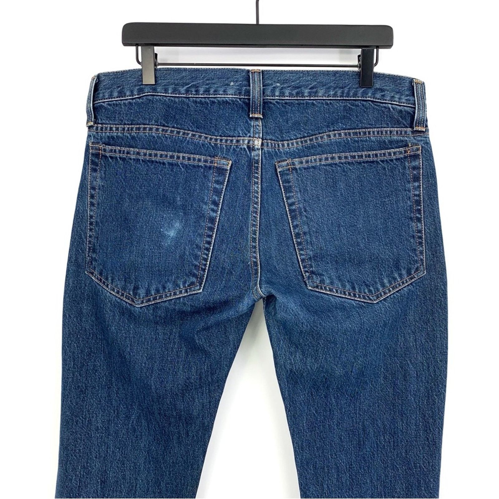 HELMUT LANG Unisex Low Rise Slim Leg Jean Blue Denim 32M