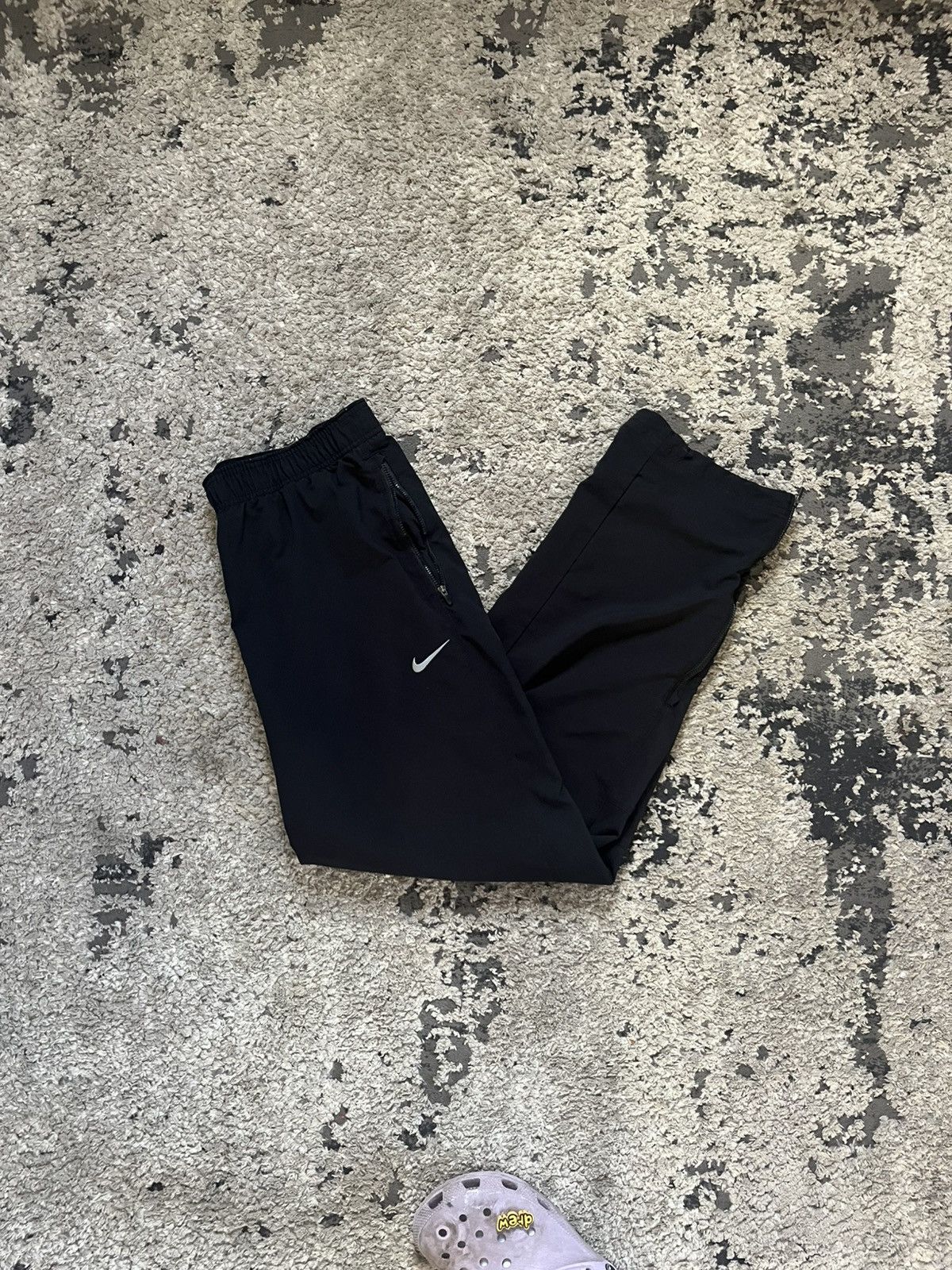 Nike × Vintage Nike Black Track Pants Size US 33 - 1 Thumbnail