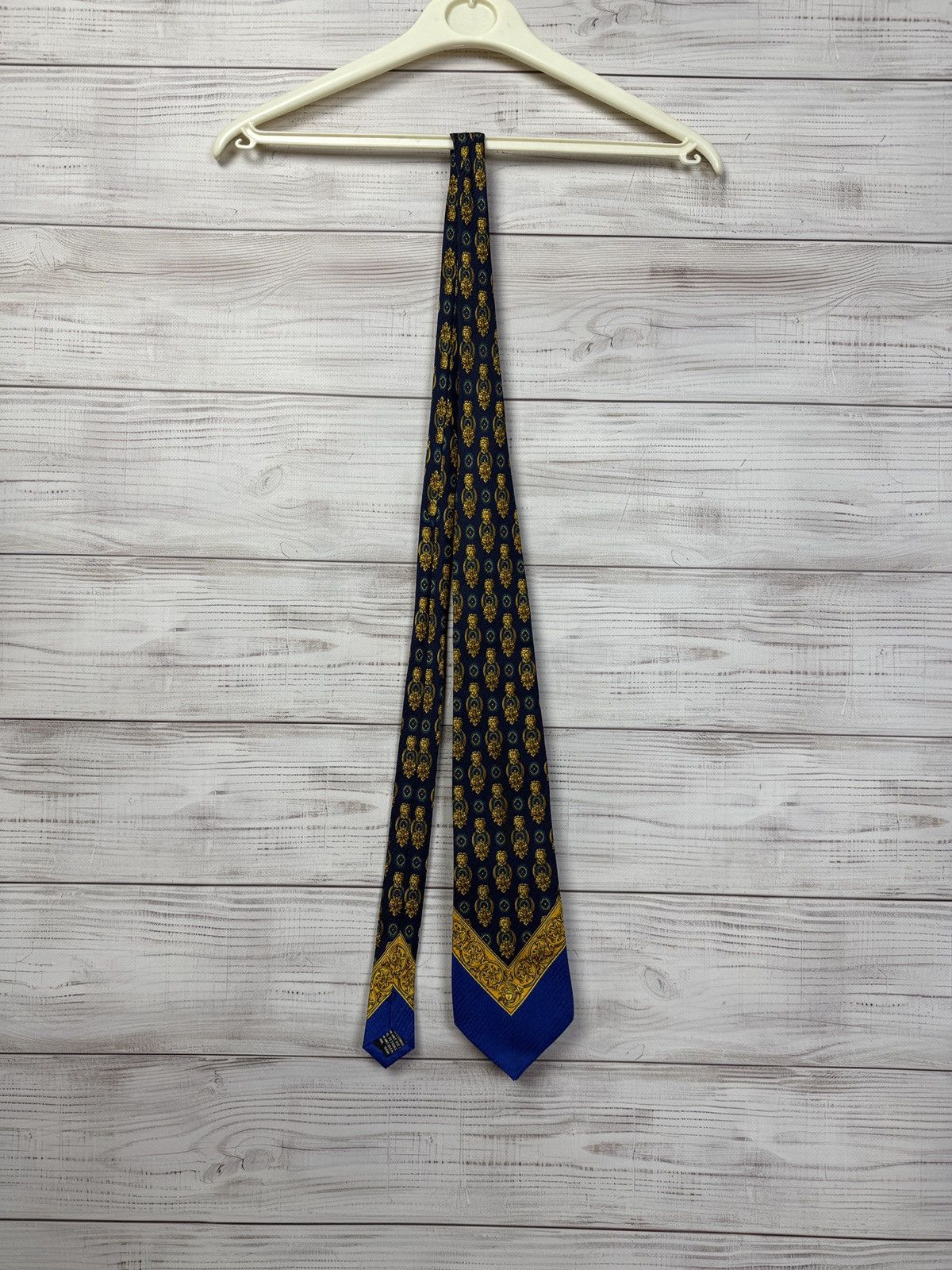 Versace Gianni Versace Tie Vintage 90s Medusa Monogram Designer Rare Size ONE SIZE - 2 Thumbnail