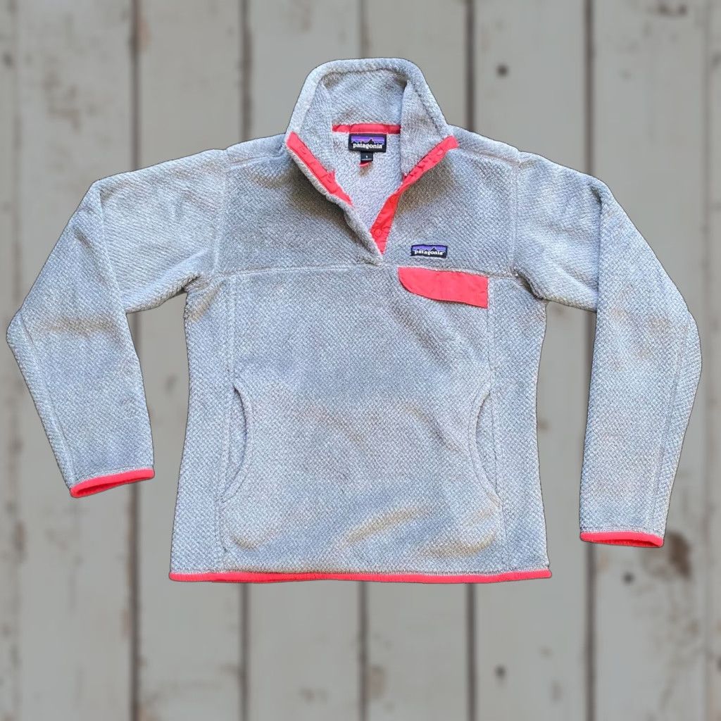 Patagonia Patagonia Synchilla Women’s Sweater Snap T Gray Pink S Outdoor Fleece Size S / US 4 / IT 40 - 1 Thumbnail