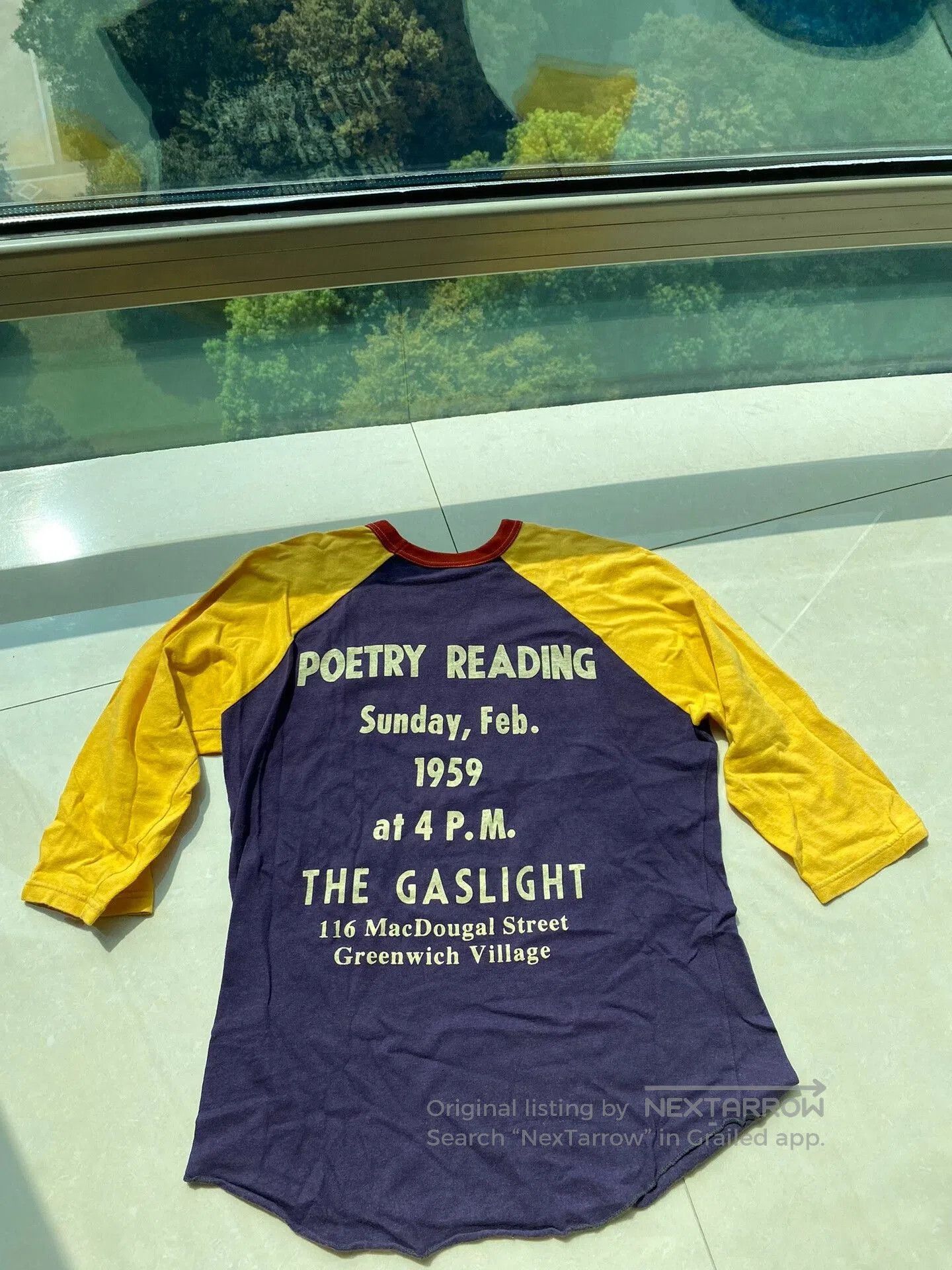 Freewheelers gaslight cafe purple yellow 7 sleeve shirt. Size US M / EU 48-50 / 2 - 2 Thumbnail