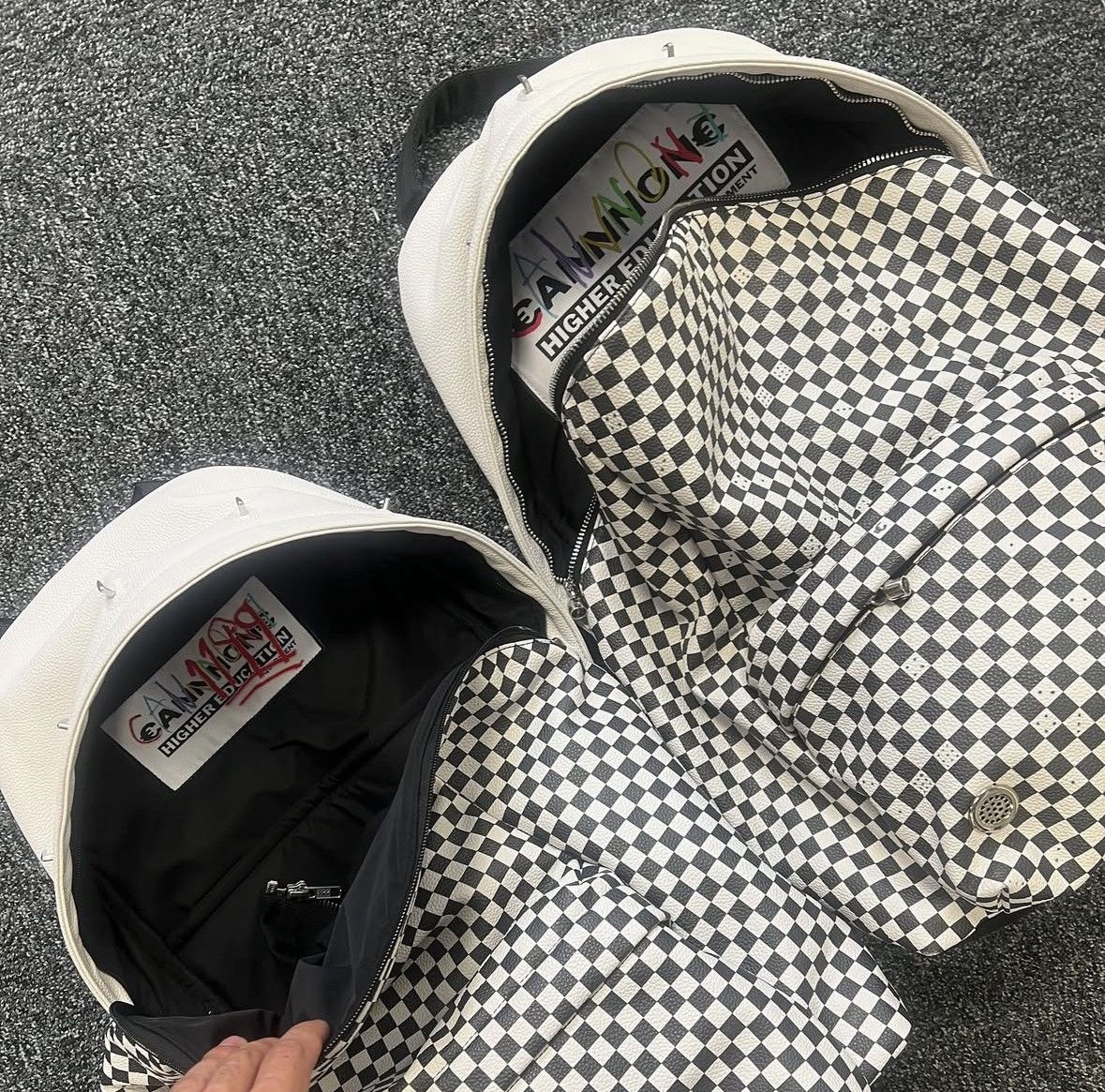 1199 Bazo 1199 Cannnone Checkered Backpack Size ONE SIZE - 3 Thumbnail