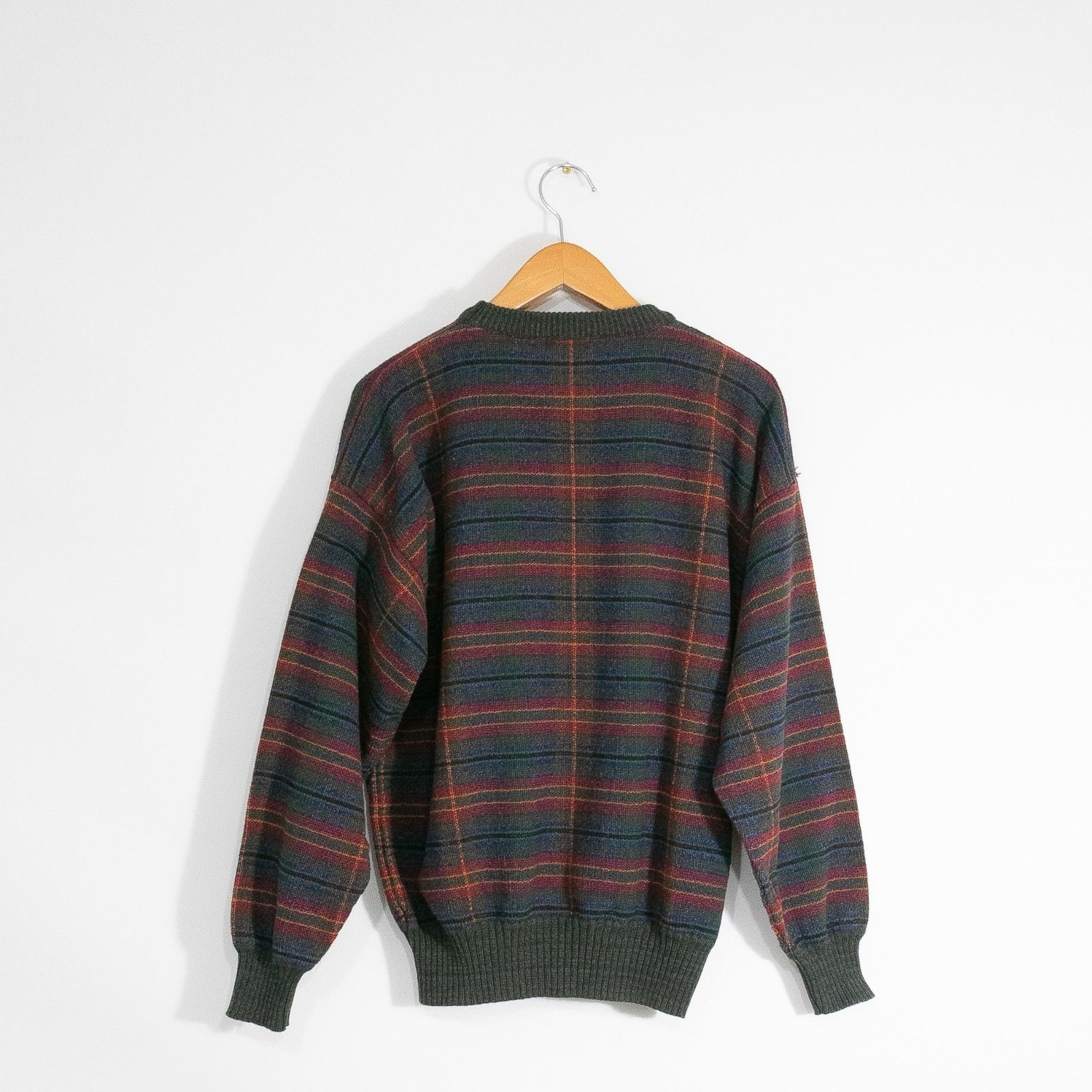 Gant Vintage 90s Gant Plaid Cotton Knit Sweater Large Distressed Size US L / EU 52-54 / 3 - 5 Thumbnail