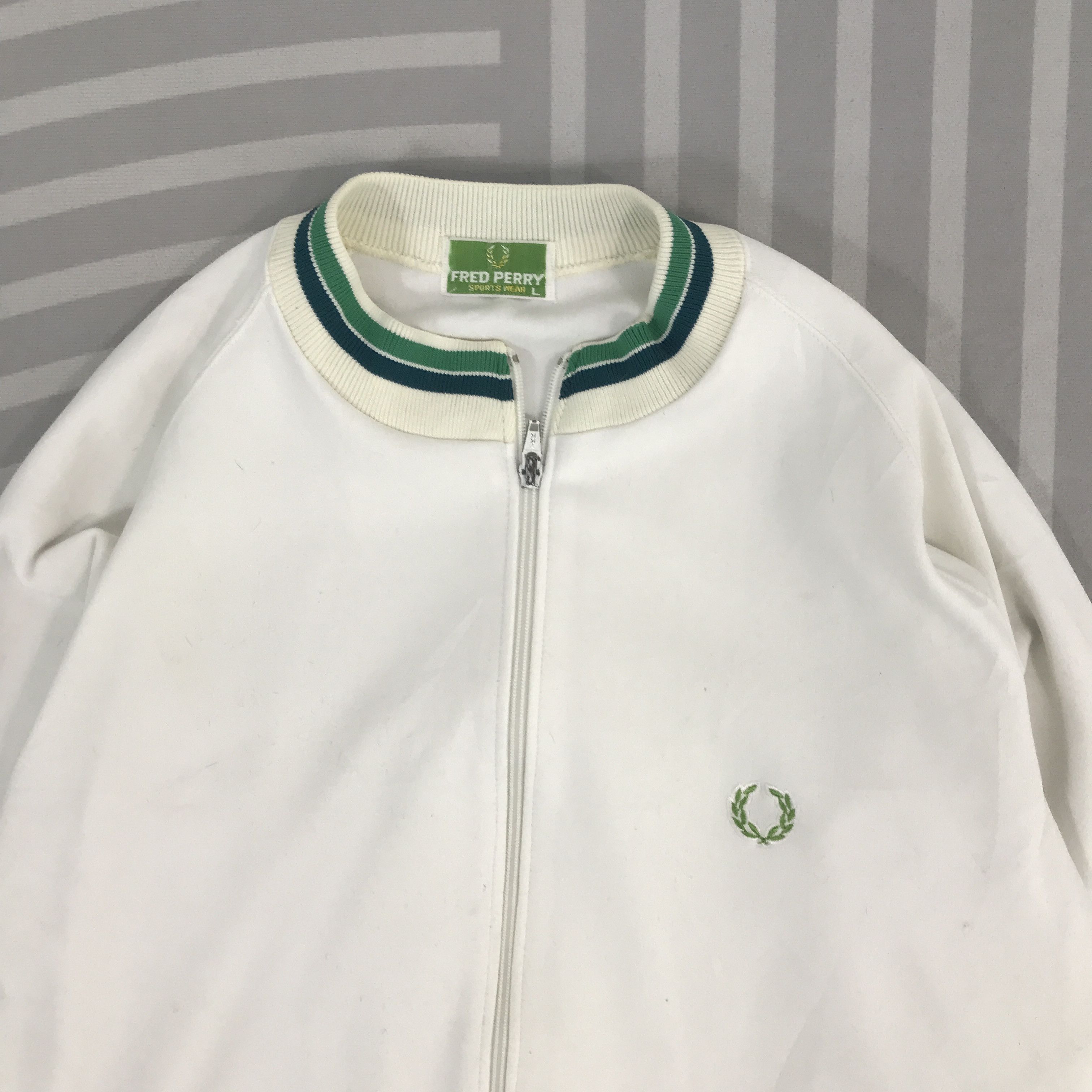 Fred Perry × Vintage Vintage 90s Fred Perry sweater zipper Jacket Size US L / EU 52-54 / 3 - 2 Thumbnail