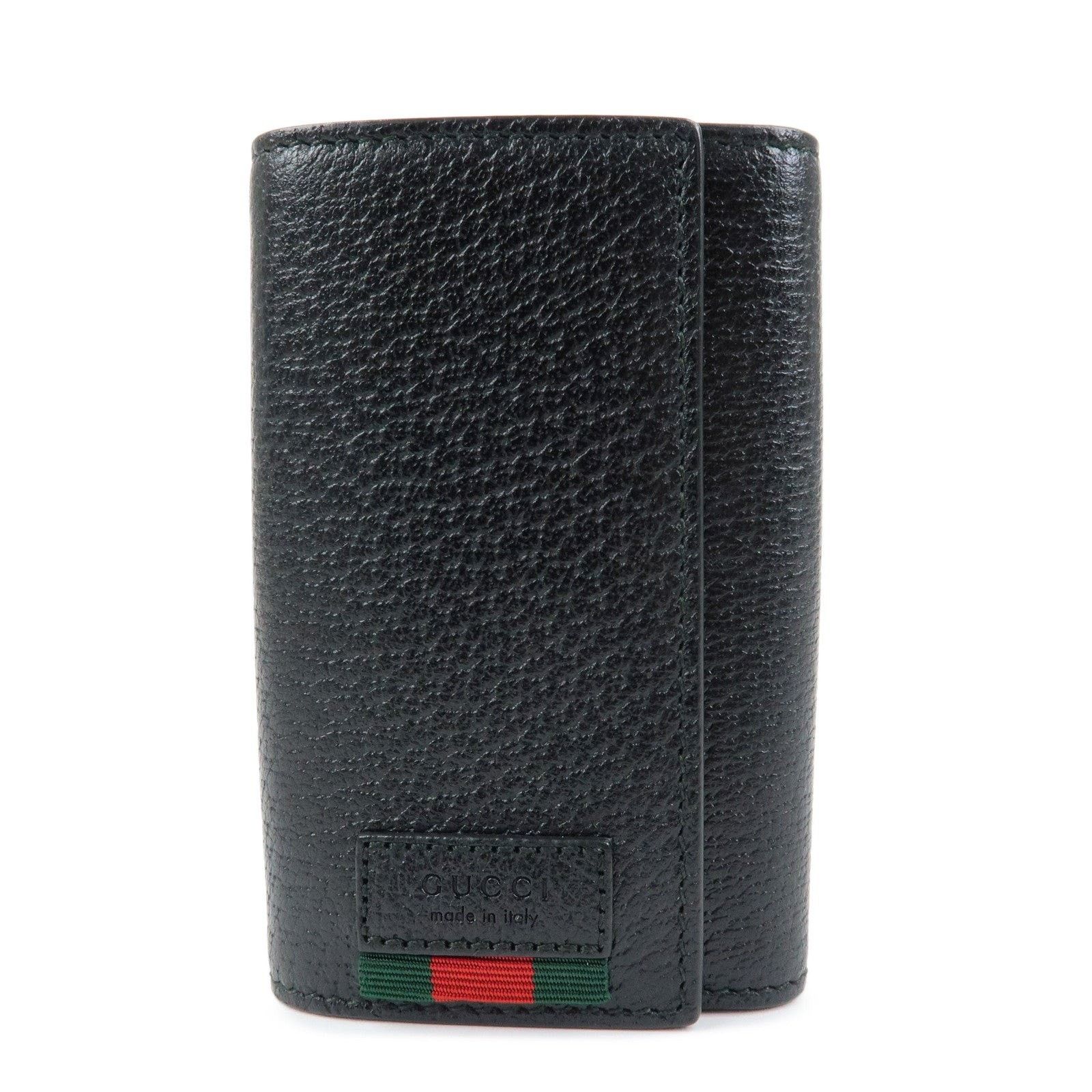 Gucci Gucci Sherry Line 6 Ring Key Holder Calfskin Black Size ONE SIZE - 1 Thumbnail
