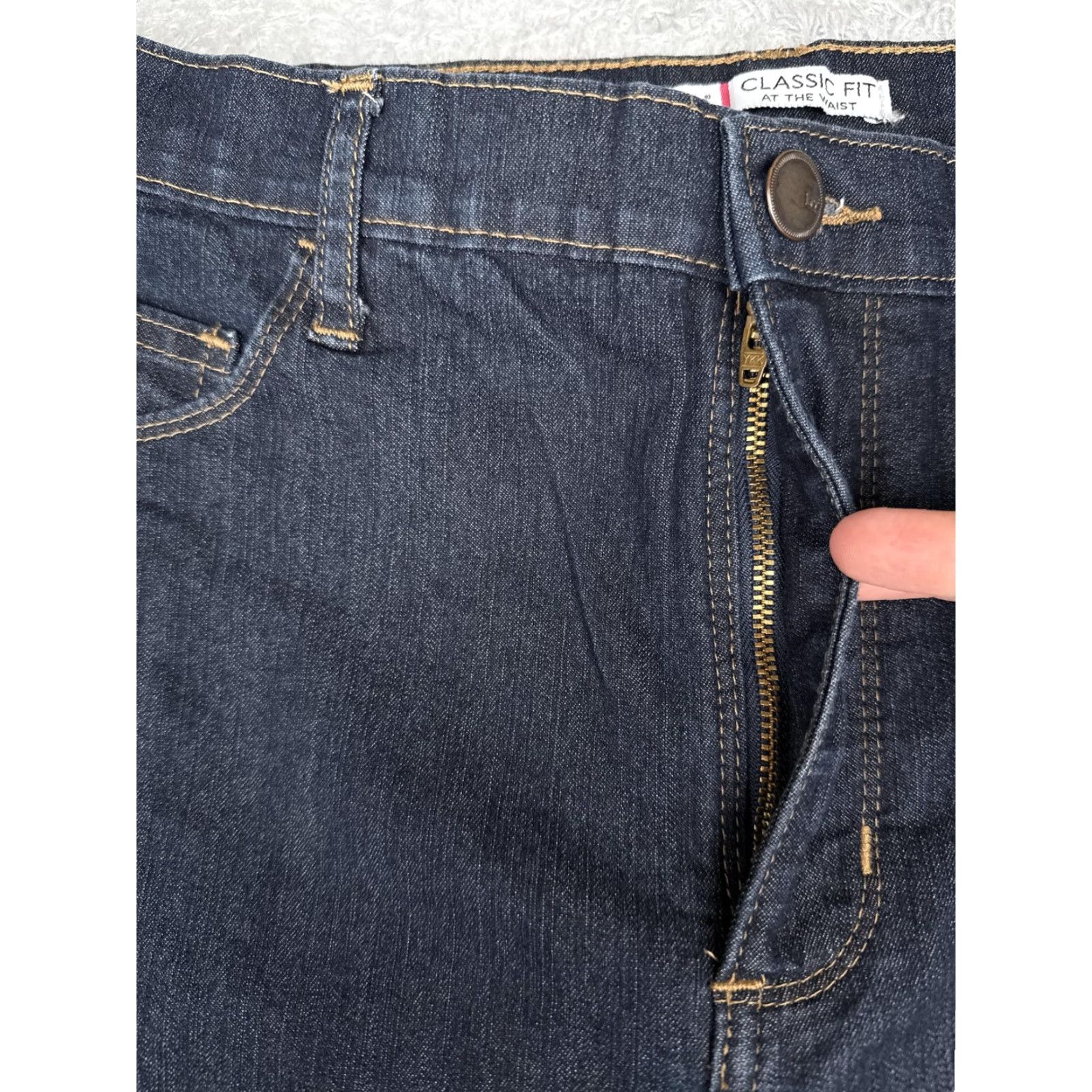 Lee Lee Jeans Womens 30x29 Blue High Rise Bootcut Denim Dark Wash Cotton Size 30" / US 8 / IT 44 - 5 Thumbnail