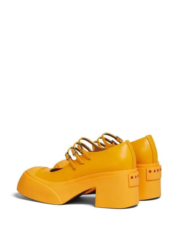 Marni oc11z0525 Buckle Strap Leather Pumps in Yellow Size US 6 / IT 36 - 3 Thumbnail