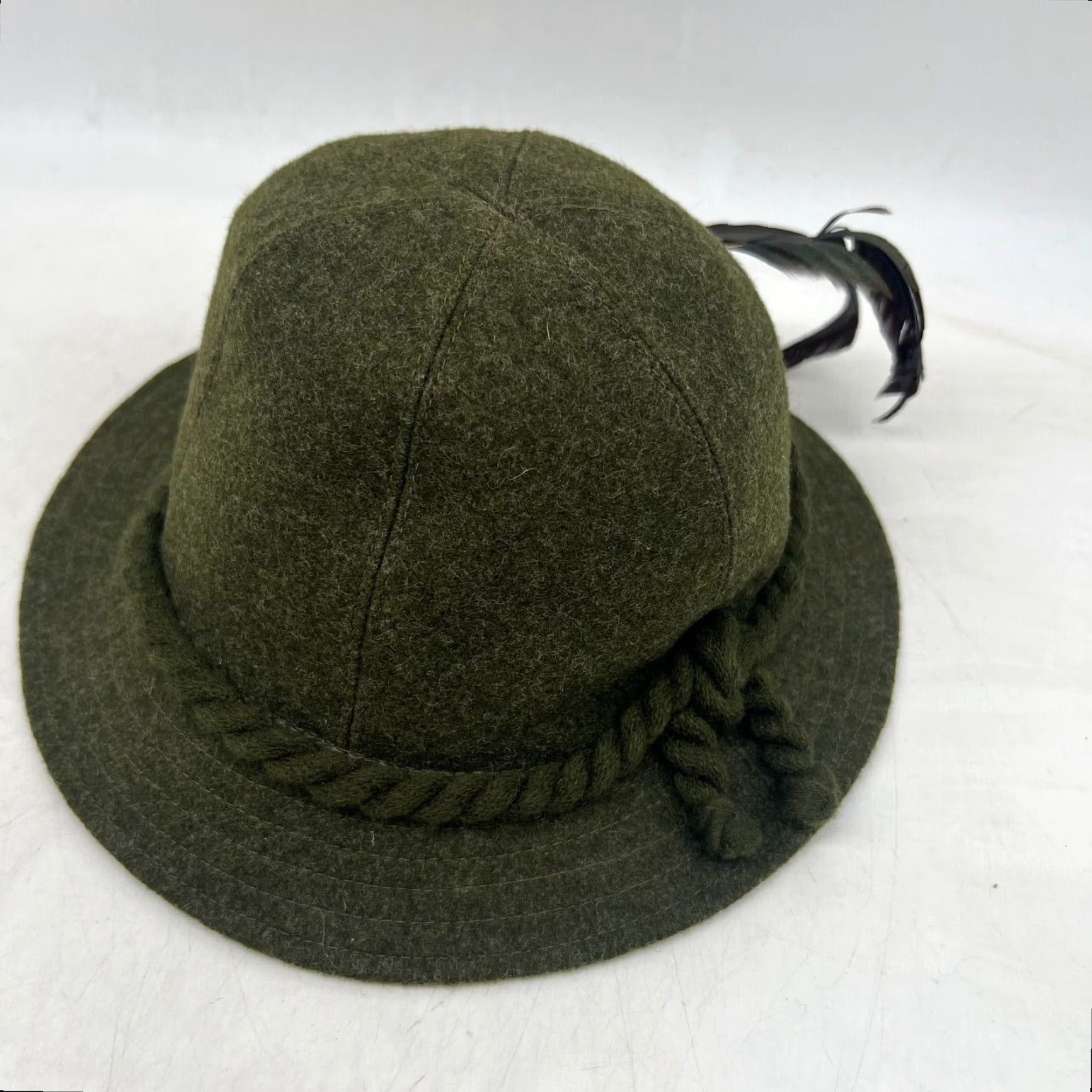 Vintage VINTAGE Resi Hammerer Wool Fedora Hat 1960s Outdoor Green Size M Fitted Bavarian Mens Size ONE SIZE - 4 Thumbnail