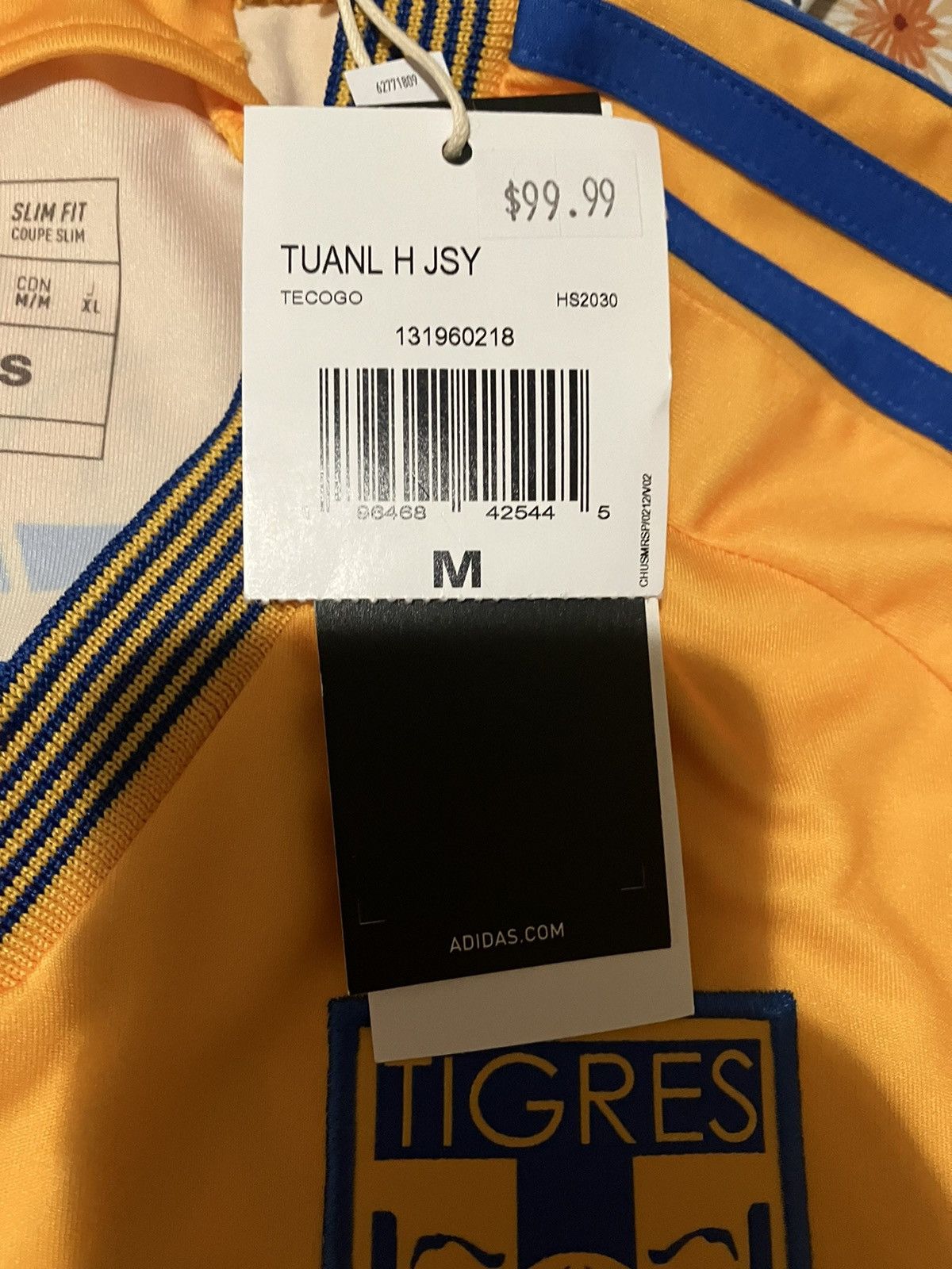 Adidas Mens Adidas Tigres 23/24 Home Jersey Sz M Size US M / EU 48-50 / 2 - 5 Thumbnail