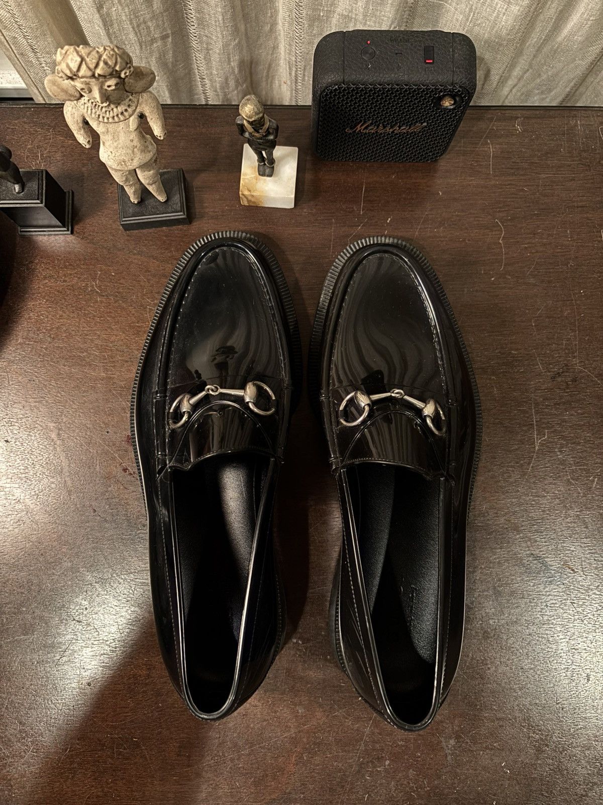 Gucci Horsebit Patent Leather Loafers