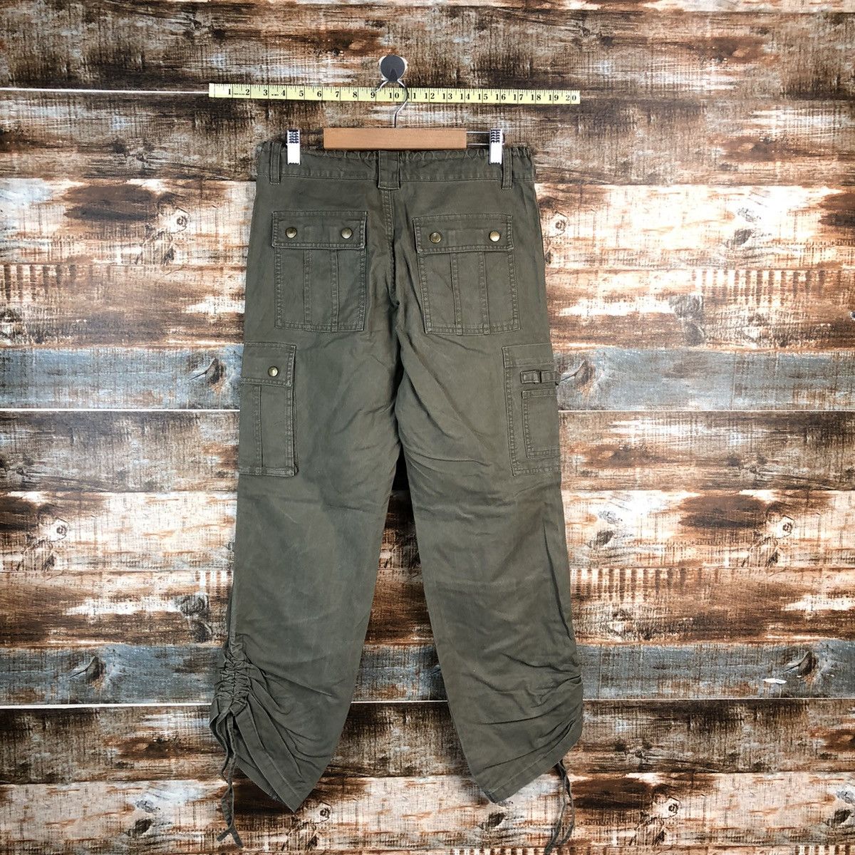 Japanese Brand Drug Store Green Cargo Multipocket Pants #A2418 Size US 27 - 15 Thumbnail
