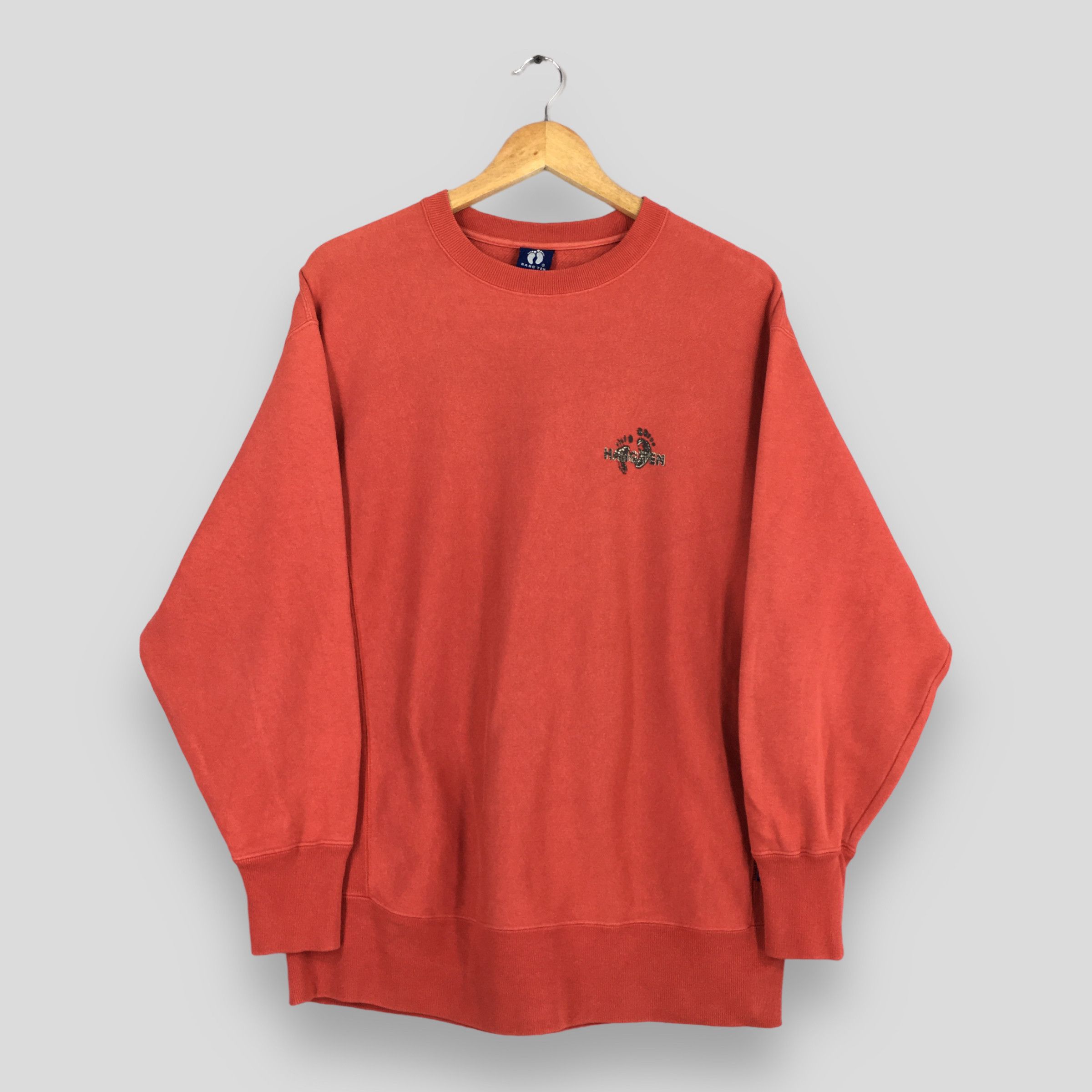 Vintage Hang Ten Red Surfing Sweatshirt Large