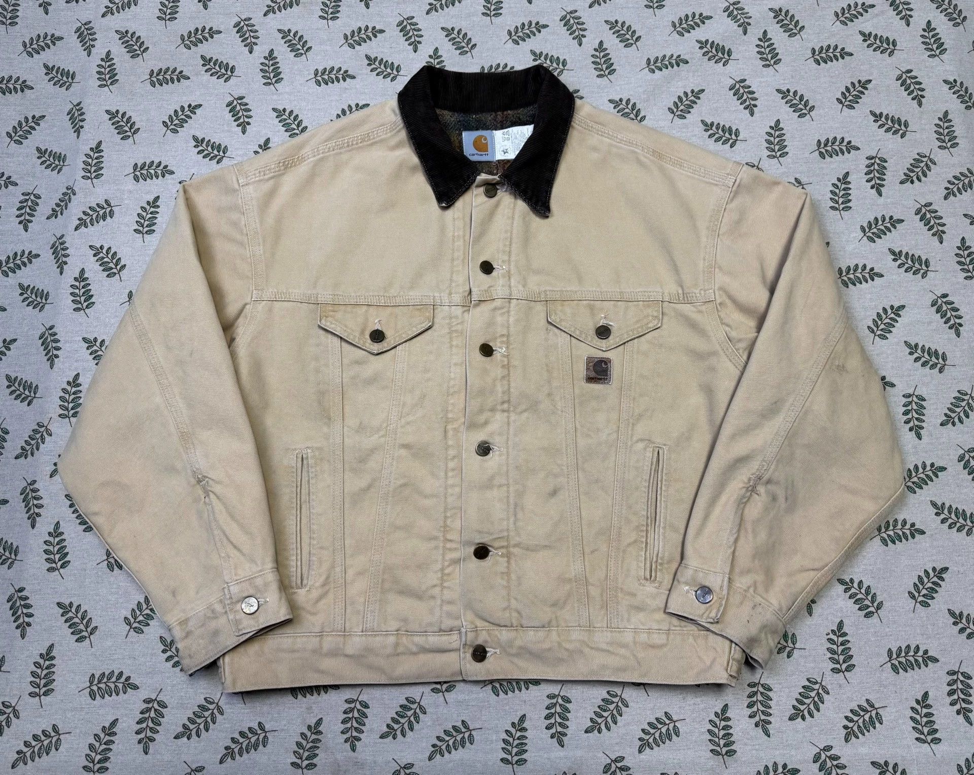 Carhartt Vintage Carhartt J10 JB0695 Wheat L 1997 Washed Jacket Size US L / EU 52-54 / 3 - 2 Thumbnail