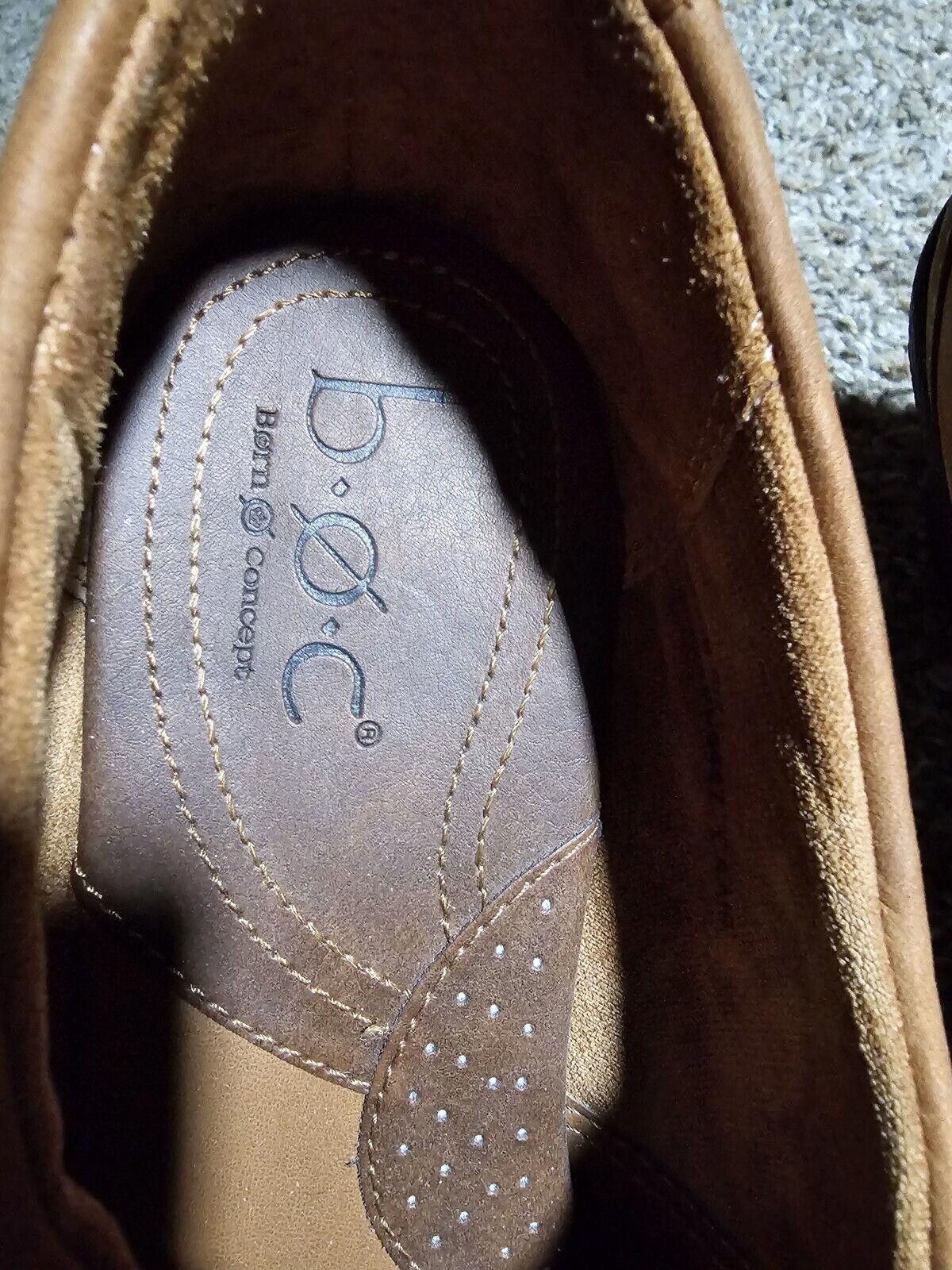 Designer B.O.C. Born Concept Clog Brown Mules Shoes Heel US9.5/EUR41 Size US 9.5 / IT 39.5 - 4 Thumbnail