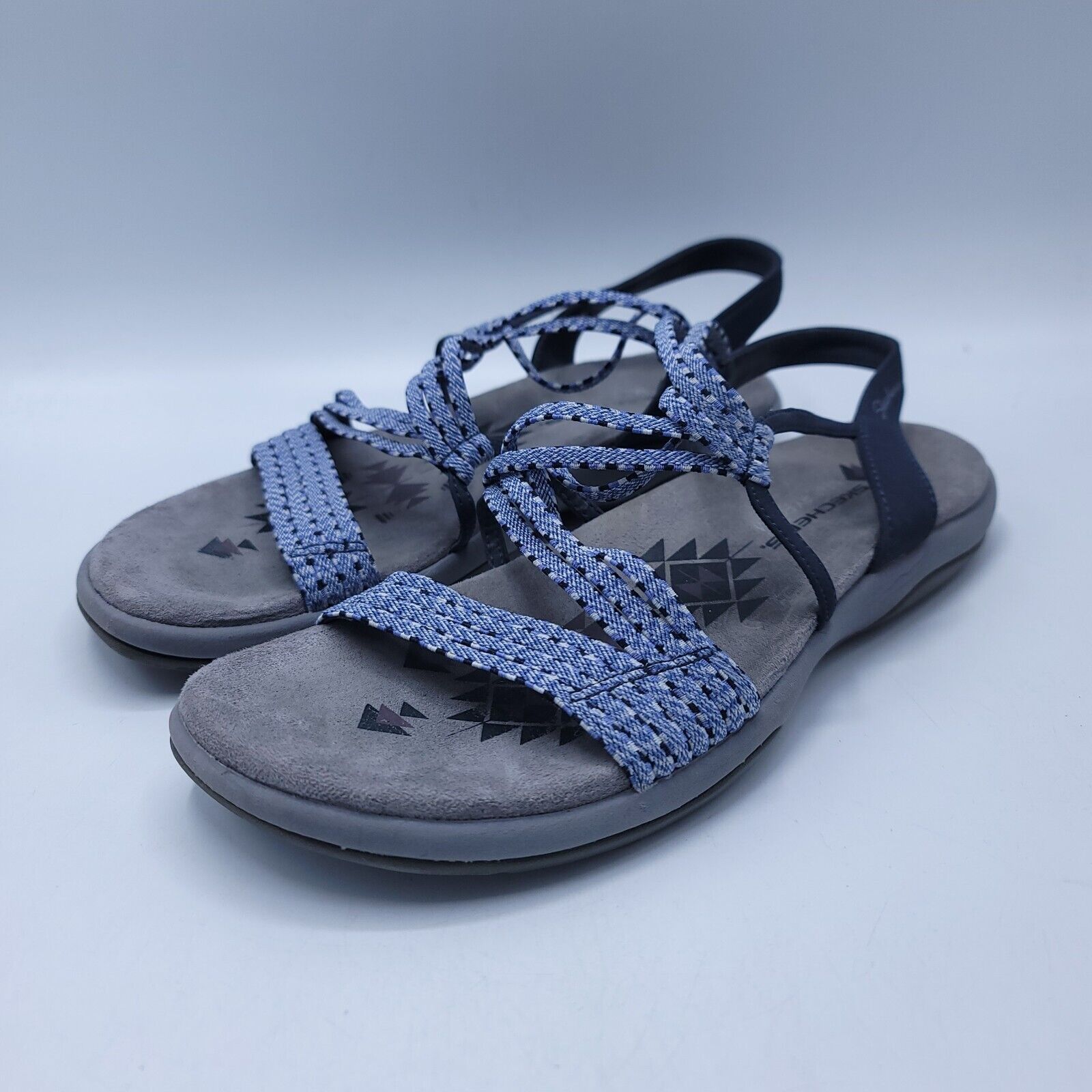 SKECHERS Skechers Casual Ankle Strap Sandals Womens Size 9 Gray Blue Size US 9 / IT 39 - 1 Thumbnail