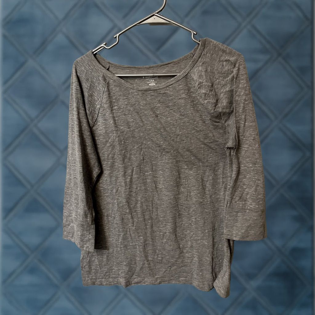 Old Navy Old Navy T-Shirt Women's Size Large Gray Waffle 3/4 Sleeve Crew Neck Tee Size L / US 10 / IT 46 - 1 Thumbnail