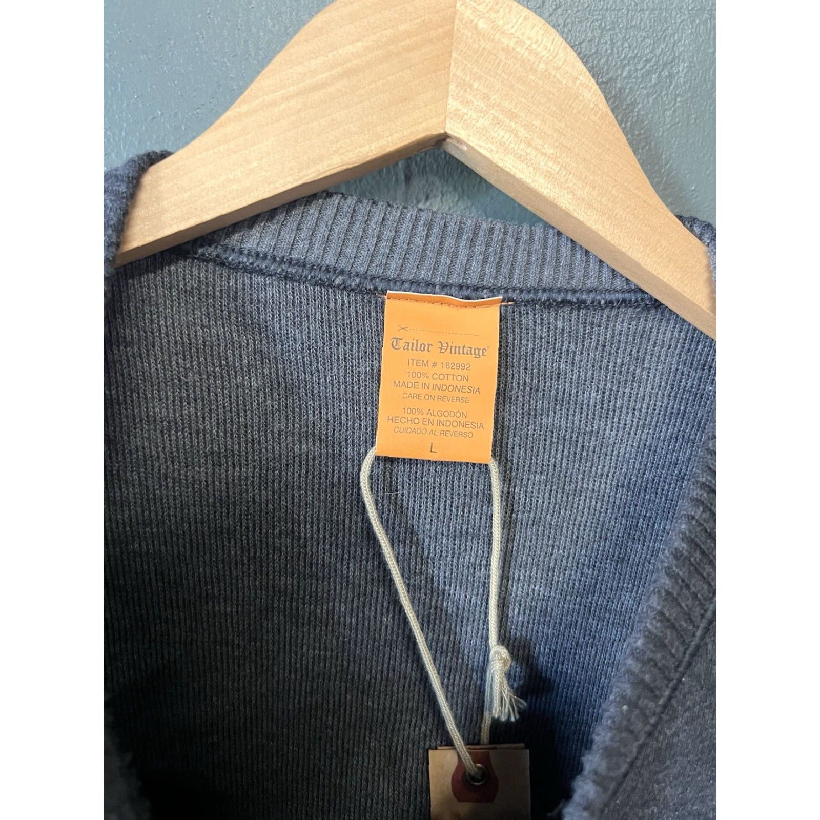 Vintage VINTAGE Tailor Mens Gray Long Sleeve Pullover Crewneck Size L NWT Size US L / EU 52-54 / 3 - 3 Thumbnail