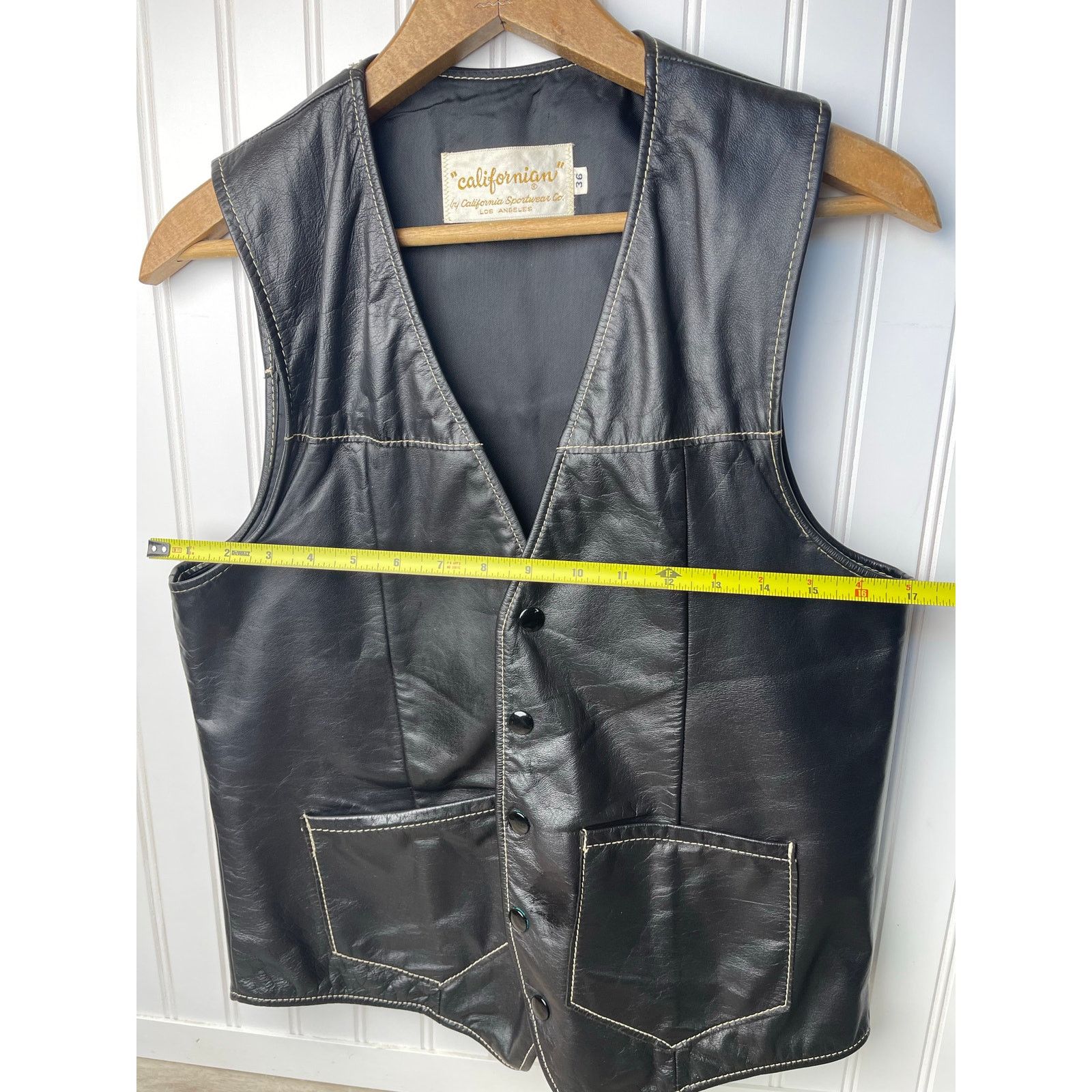 Other CA Sportswear Co. "Californian" VTG Leather Vest SZ36 Size US S / EU 44-46 / 1 - 3 Thumbnail