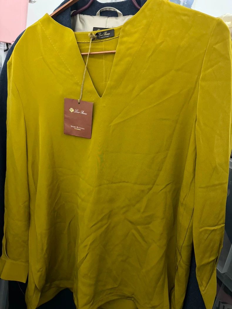 Loro Piana LORO PIANA Women in mulberry shirt tops Size XL / US 12-14 / IT 48-50 - 1 Thumbnail