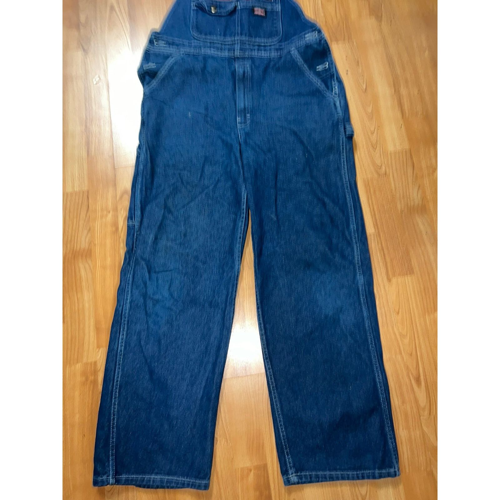 Vintage Dickies Overalls Carpenter Genuine Denim Blue Workwear VTG S Size US S / EU 44-46 / 1 - 2 Thumbnail