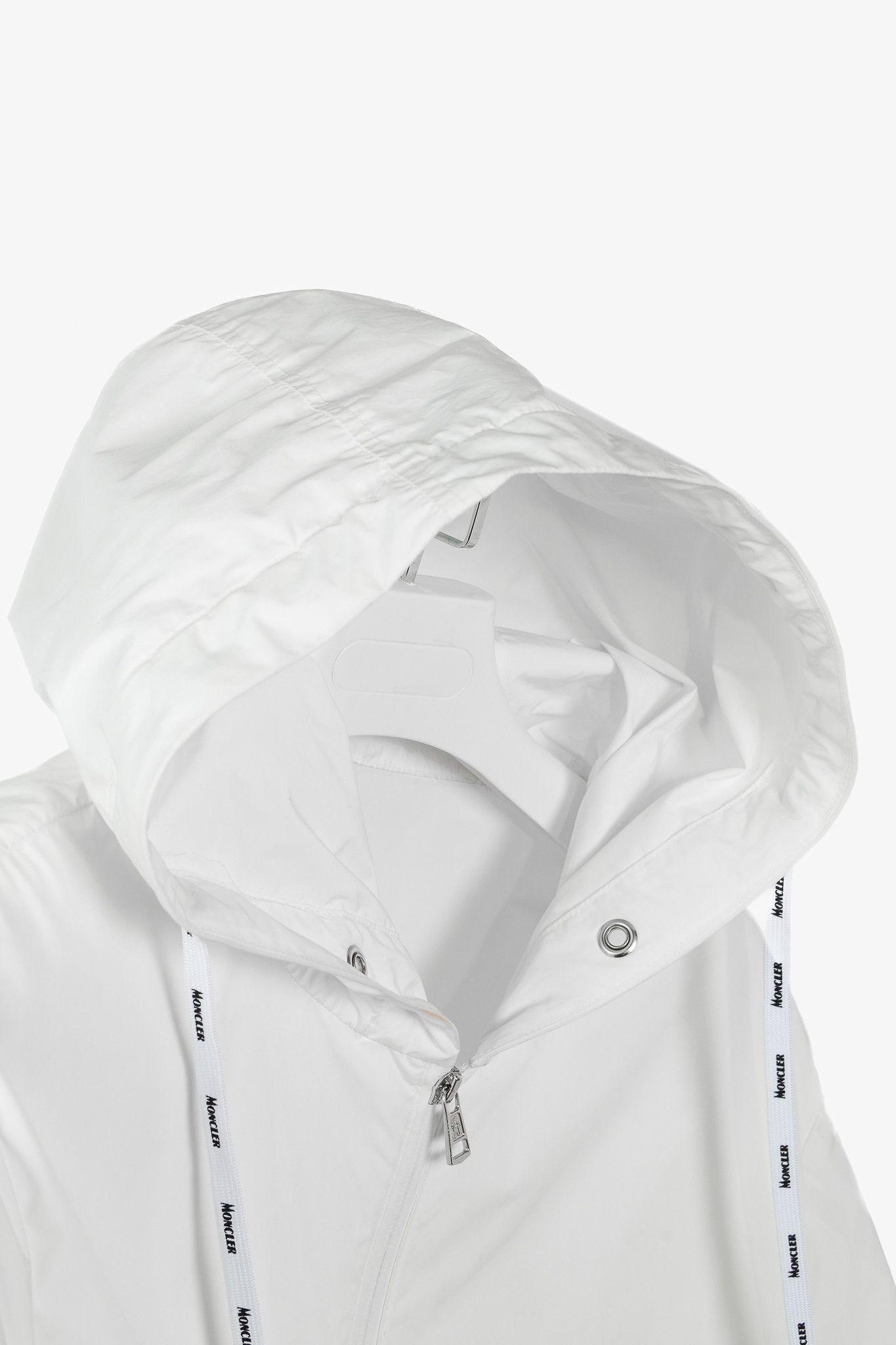 Moncler Moncler Adour White Reflective Hooded Wind Breaker Size US XL / EU 56 / 4 - 11 Thumbnail