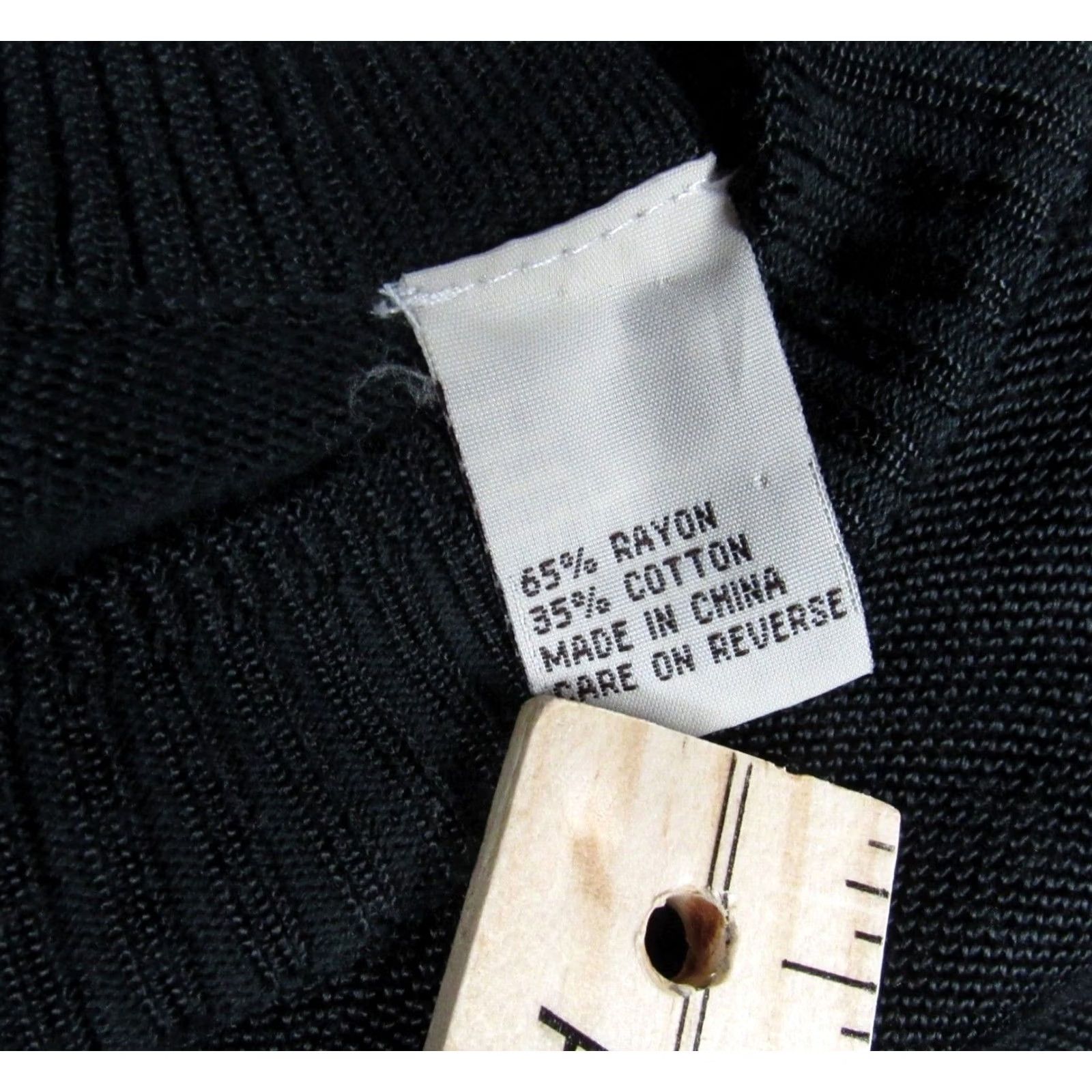 Pronto Uomo Pronto Uomo Mens Black Crewneck Sweater Pullover XL Cotton Rayon Long Sleeve Size US XL / EU 56 / 4 - 6 Thumbnail