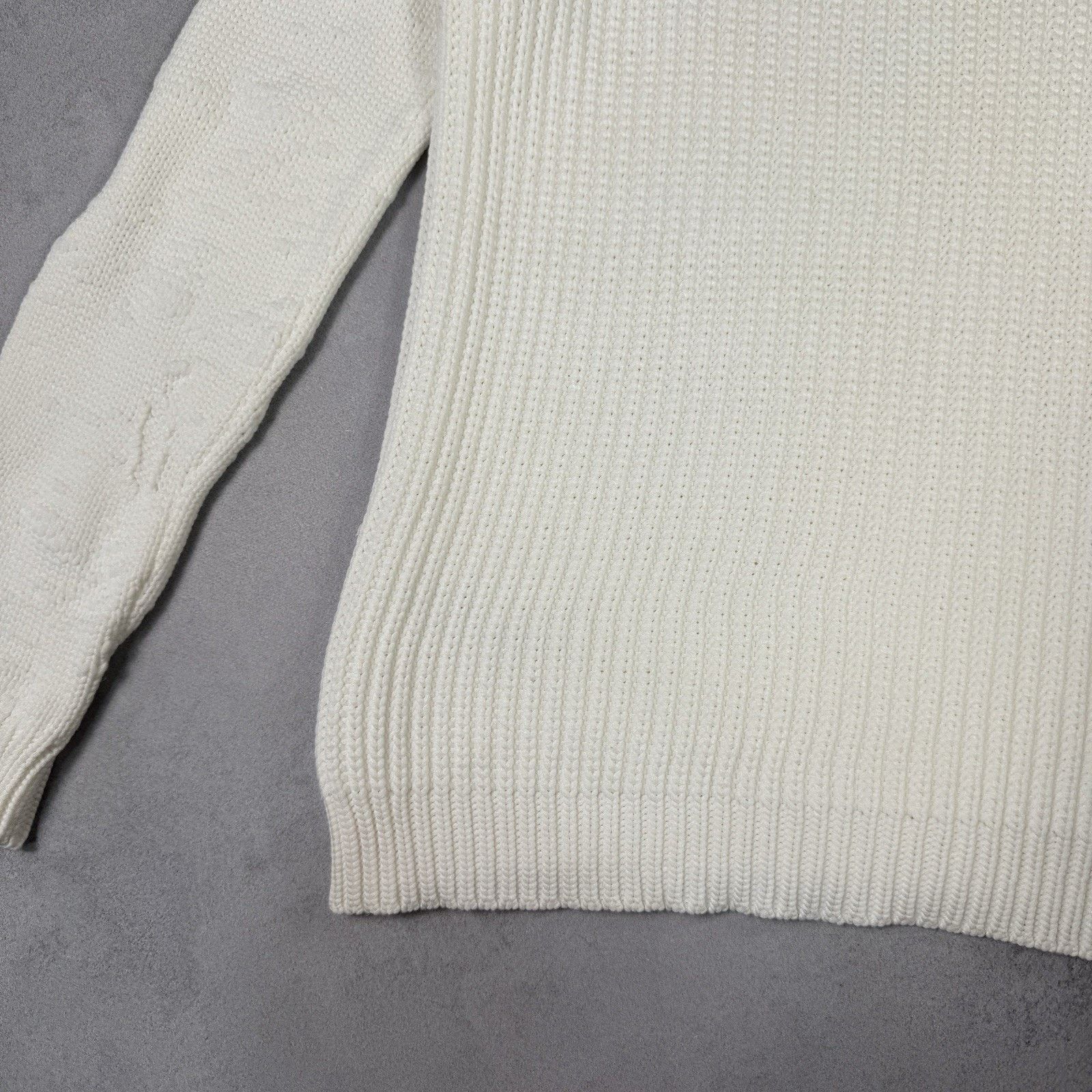 Ann Demeulemeester Ann Demeulemeester Men White Sweater Size S Oversized Size US S / EU 44-46 / 1 - 17 Thumbnail