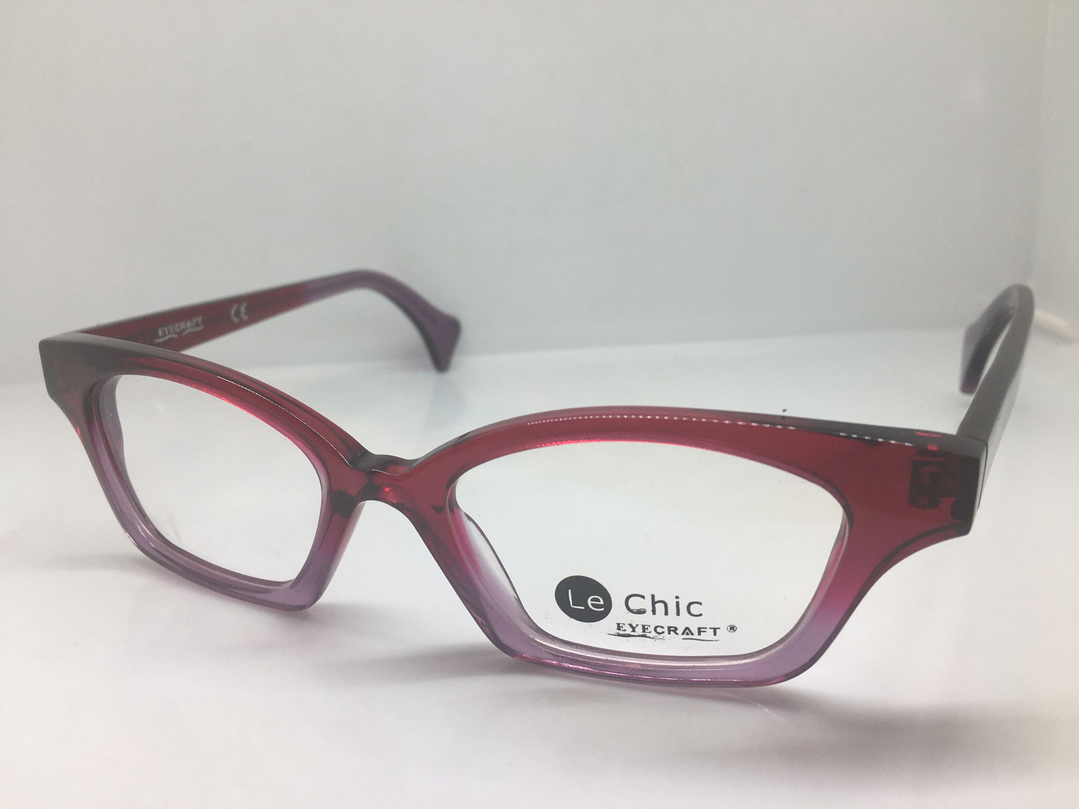 Other EYECRAFT 3002C Purish Red Cateye Eyeglasses Frame Size ONE SIZE - 3 Thumbnail