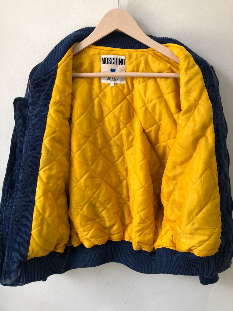 Moschino Indigo blue love velvet jacket Size US M / EU 48-50 / 2 - 6 Thumbnail