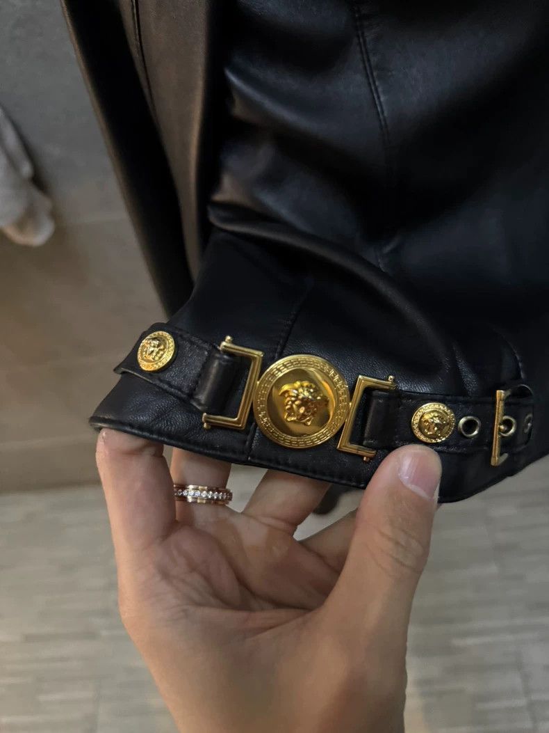 Versace Versace Slim-fit leather jacket Size US M / EU 48-50 / 2 - 6 Thumbnail