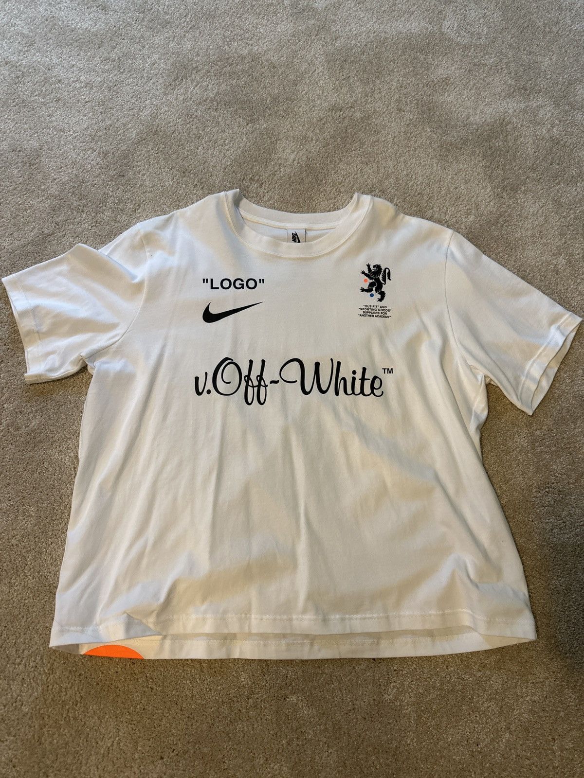 Nike × Off-White Nike Lab x OFF-WHITE Mercurial NRG White Tee Size US L / EU 52-54 / 3 - 1 Thumbnail