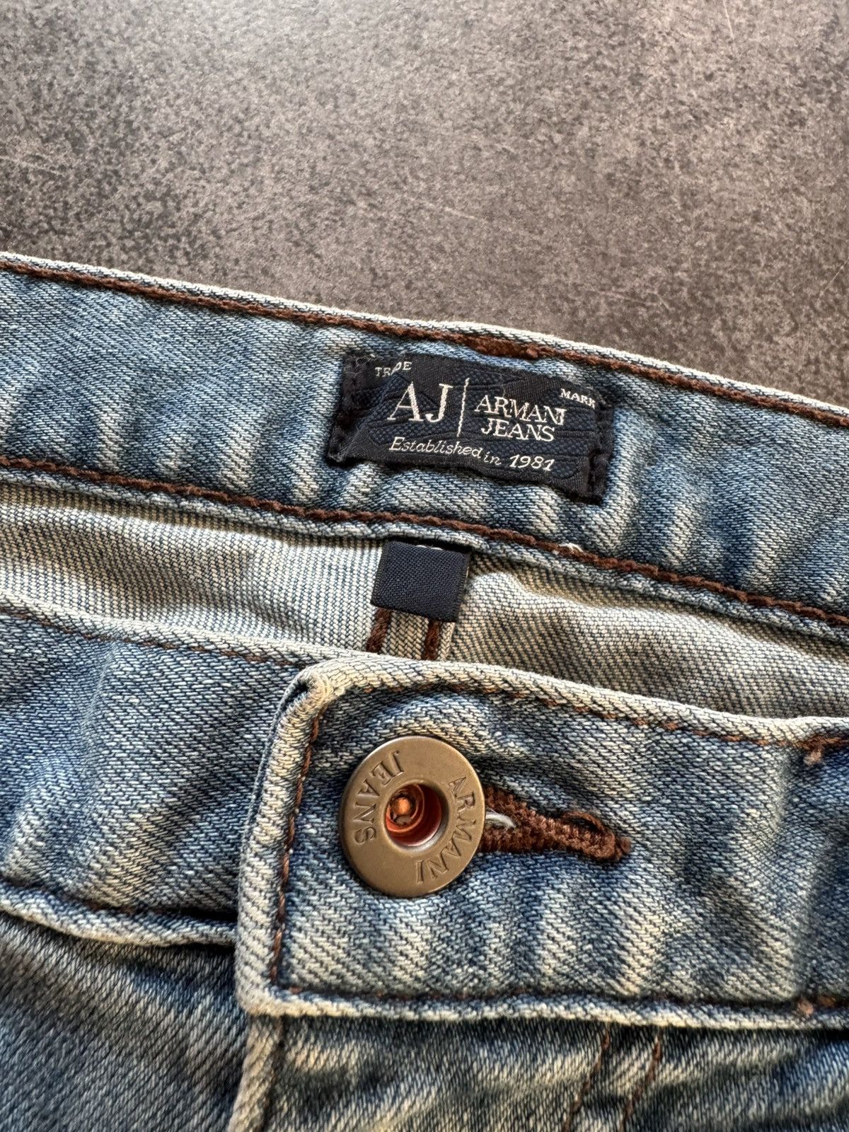 Armani ARMANI VINTAGE METAL LOGO JEANS IF SIX WAS NINE LGB GLAMOUR Size US 32 / EU 48 - 7 Thumbnail