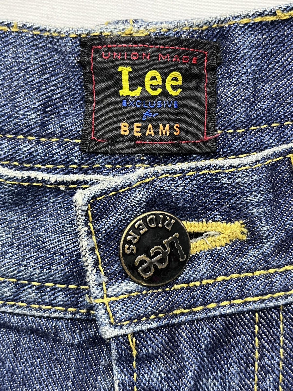 Beams Plus VERY RARE🔥BEAMS x LEE Made In JAPAN Distressed Flare Denim Size 32" / US 10 / IT 46 - 8 Thumbnail