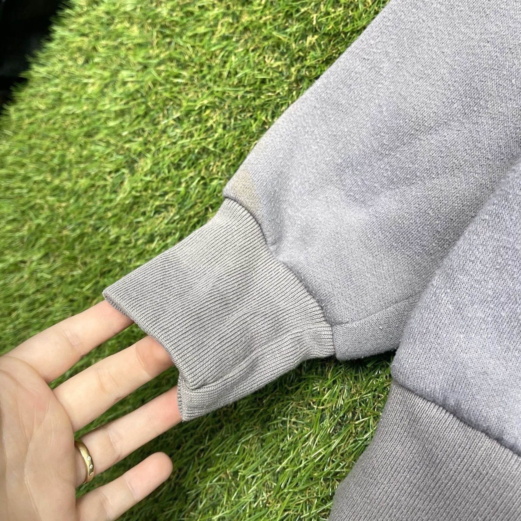Nike VINTAGE Nike Sweatshirt Mens M Crewneck 80s 90s Pullover Gray Cotton Fleece Logo Weather All Seasons Mens Size US M / EU 48-50 / 2 - 6 Thumbnail