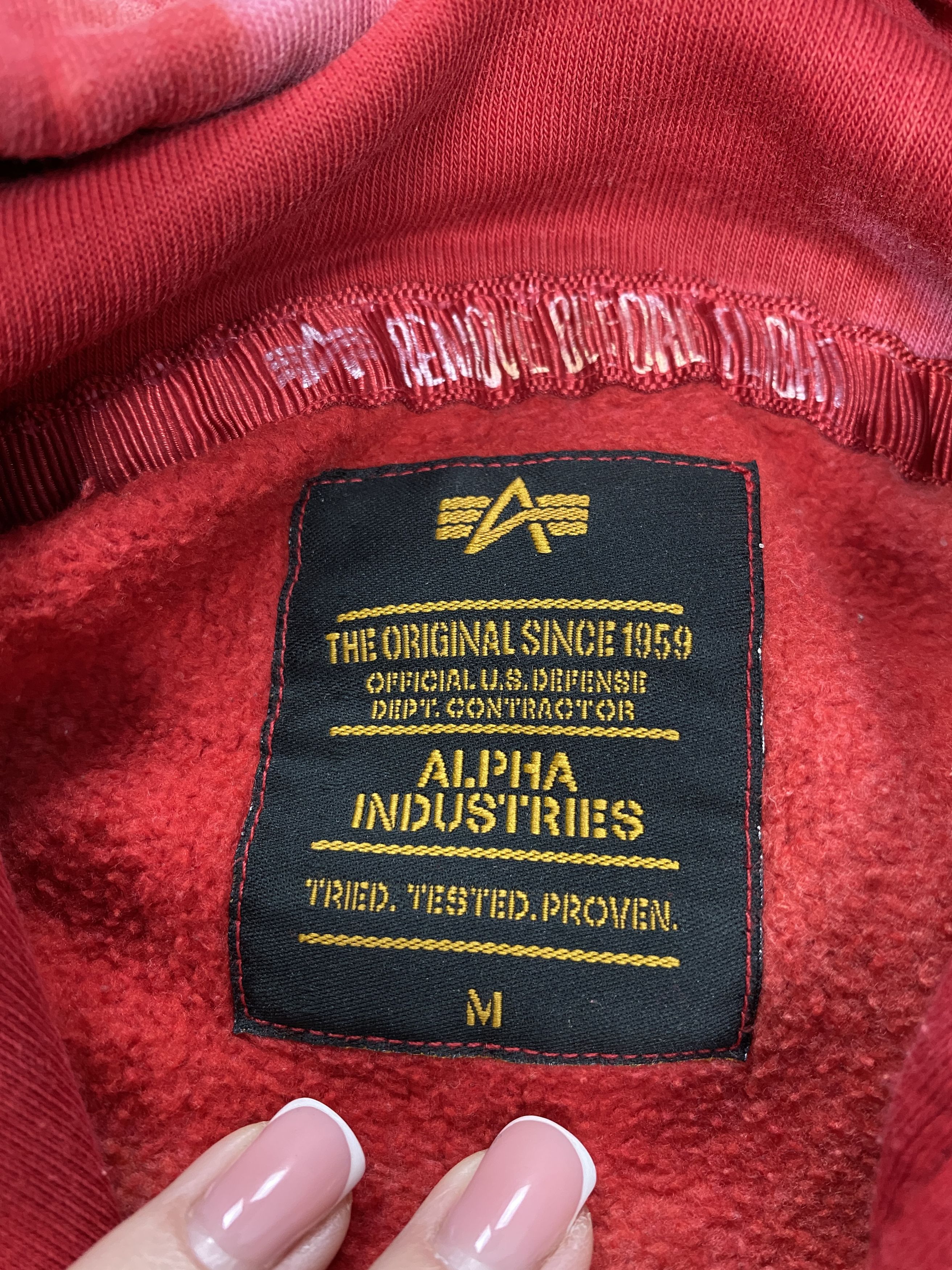 Alpha Industries × Vintage Alpha Industries Vintage Mens Hoodie Size US M / EU 48-50 / 2 - 12 Thumbnail