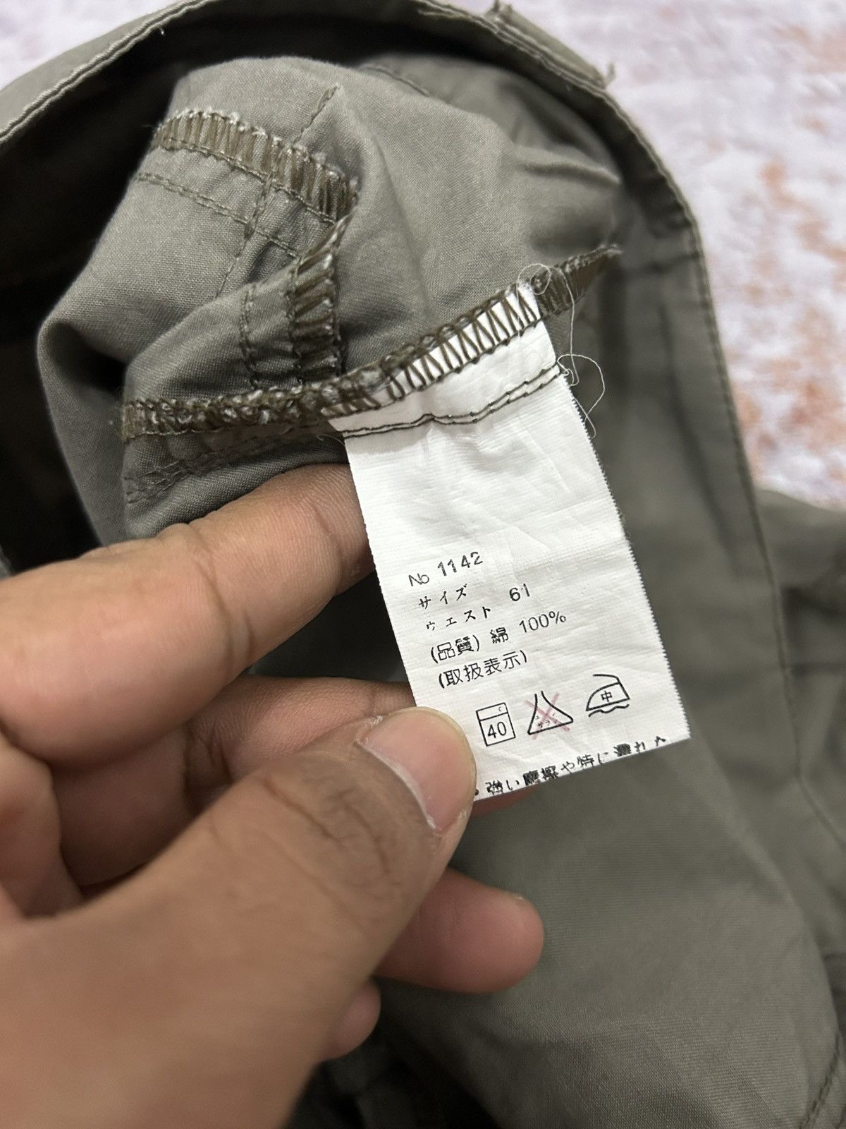 Le Grande Bleu (L.G.B.) Japanese Army Cargo Flare Pants Goa style Size US 28 / EU 44 - 12 Thumbnail