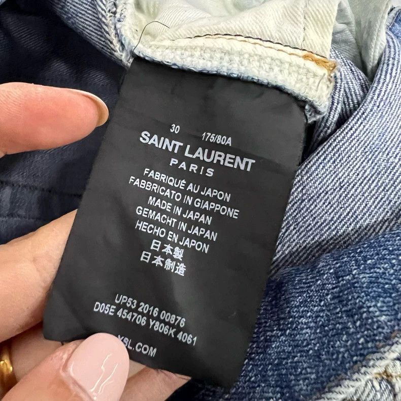 Saint Laurent Paris Saint Laurent ParisWashed Slimming Jeans 2504-Nextarrow Size US 30 / EU 46 - 4 Thumbnail