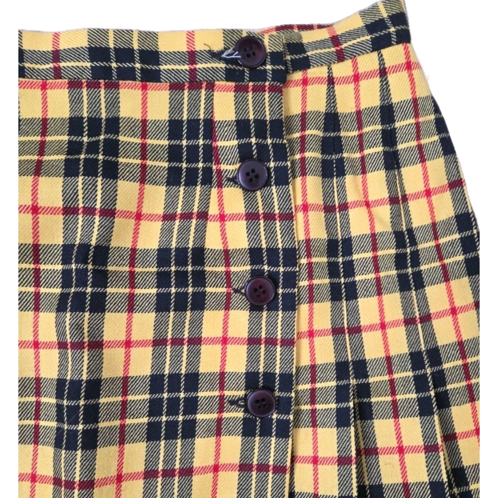 Pendleton Vintage Pendleton Wool Yellow Skirt Plaid Wrap Sz 10 28" User: Vintage Pendleton Wool Yellow Plaid Skirt Wrap Sz 10 28" Size 32" / US 10 / IT 46 - 2 Thumbnail