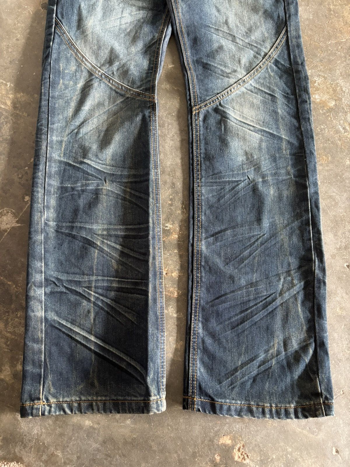 Hysteric Glamour Washed rusty whiskered jeans western bikers style grunge Size US 30 / EU 46 - 10 Thumbnail