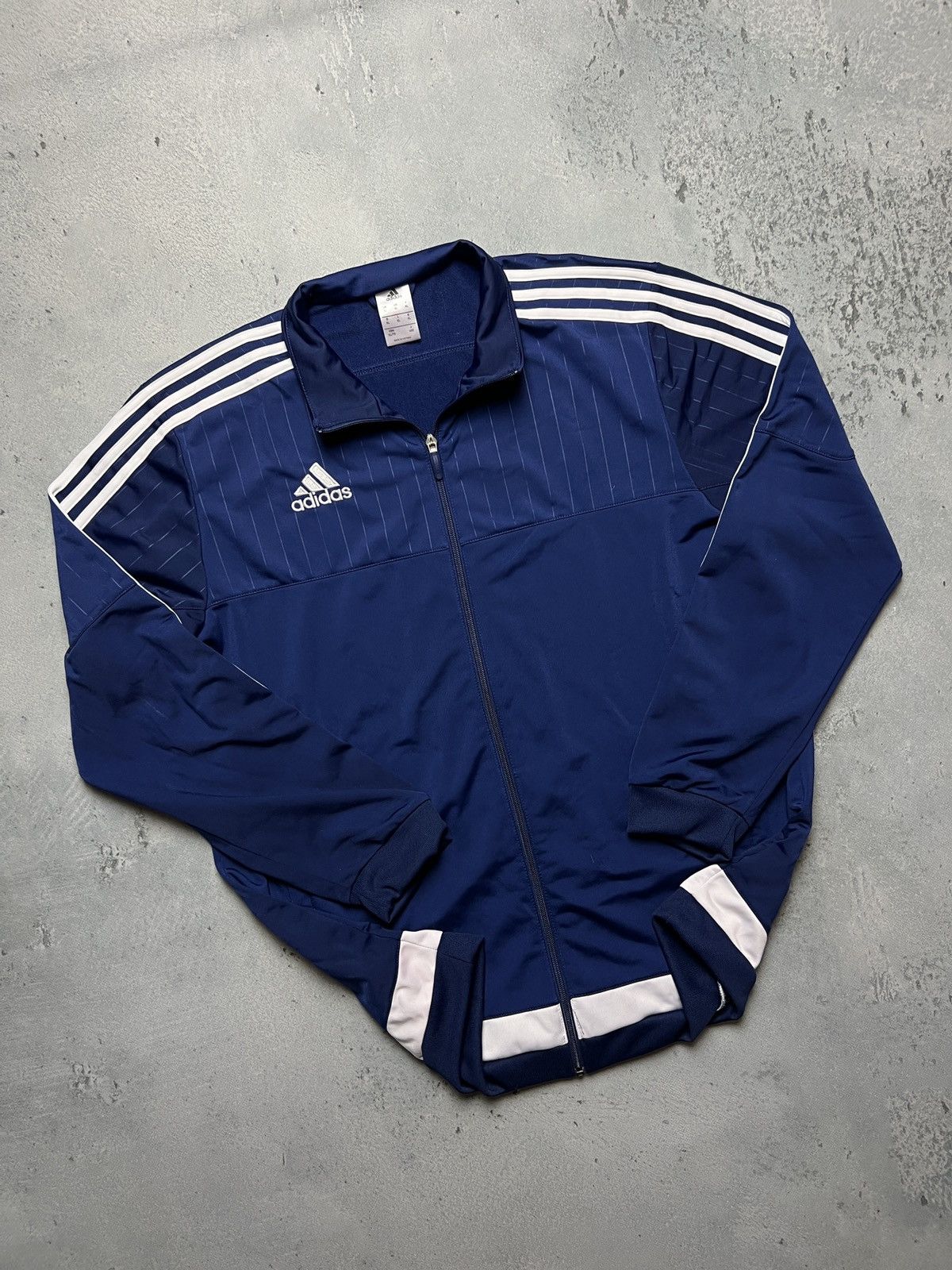 Adidas Vintage y2k Adidas Stripes Olympic Track Jacket Hype 90s 00s Size US XL / EU 56 / 4 - 1 Thumbnail